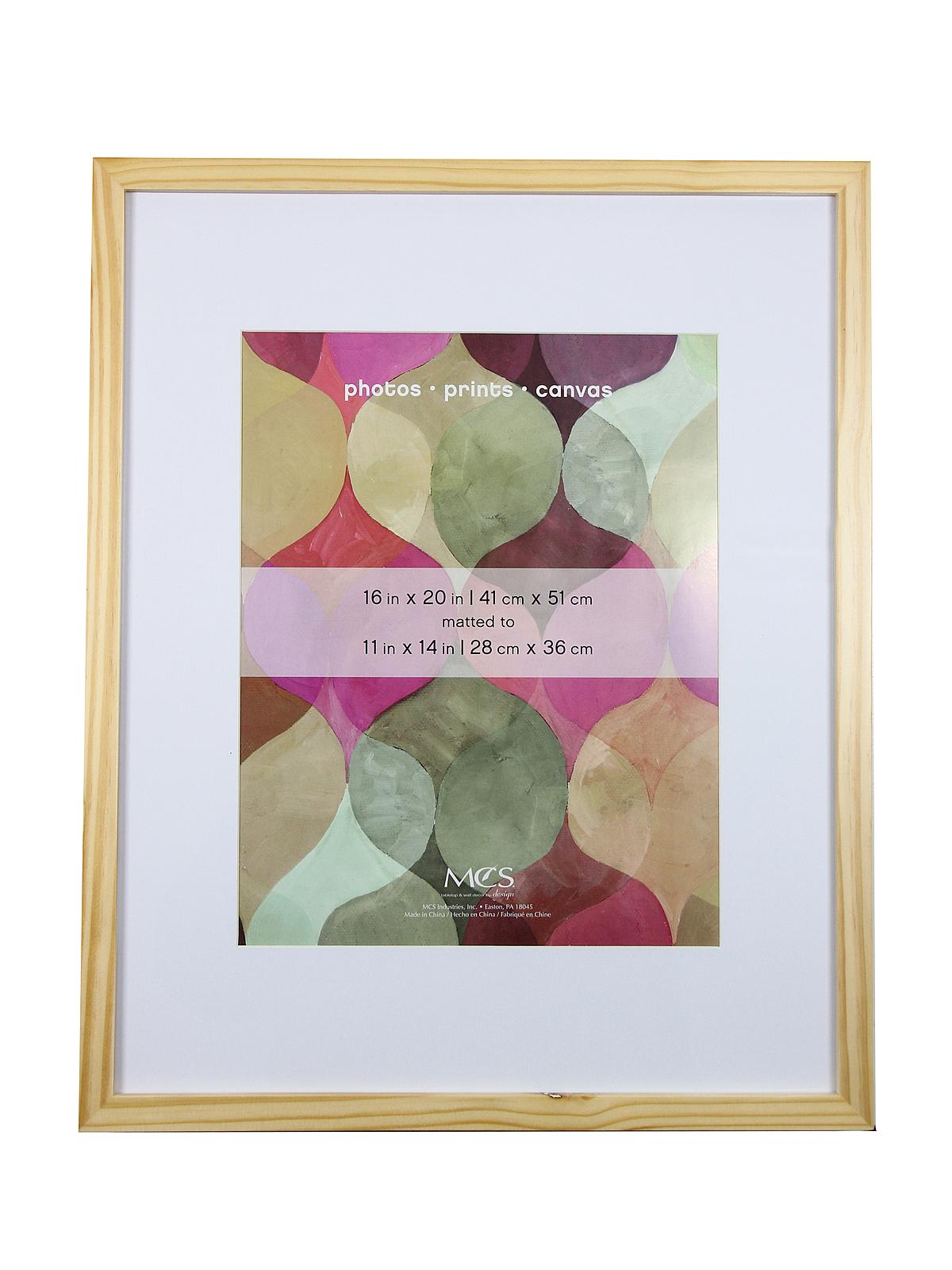 Art Frames 16 in. x 20 in. natural 11 in. x 14 in. opening