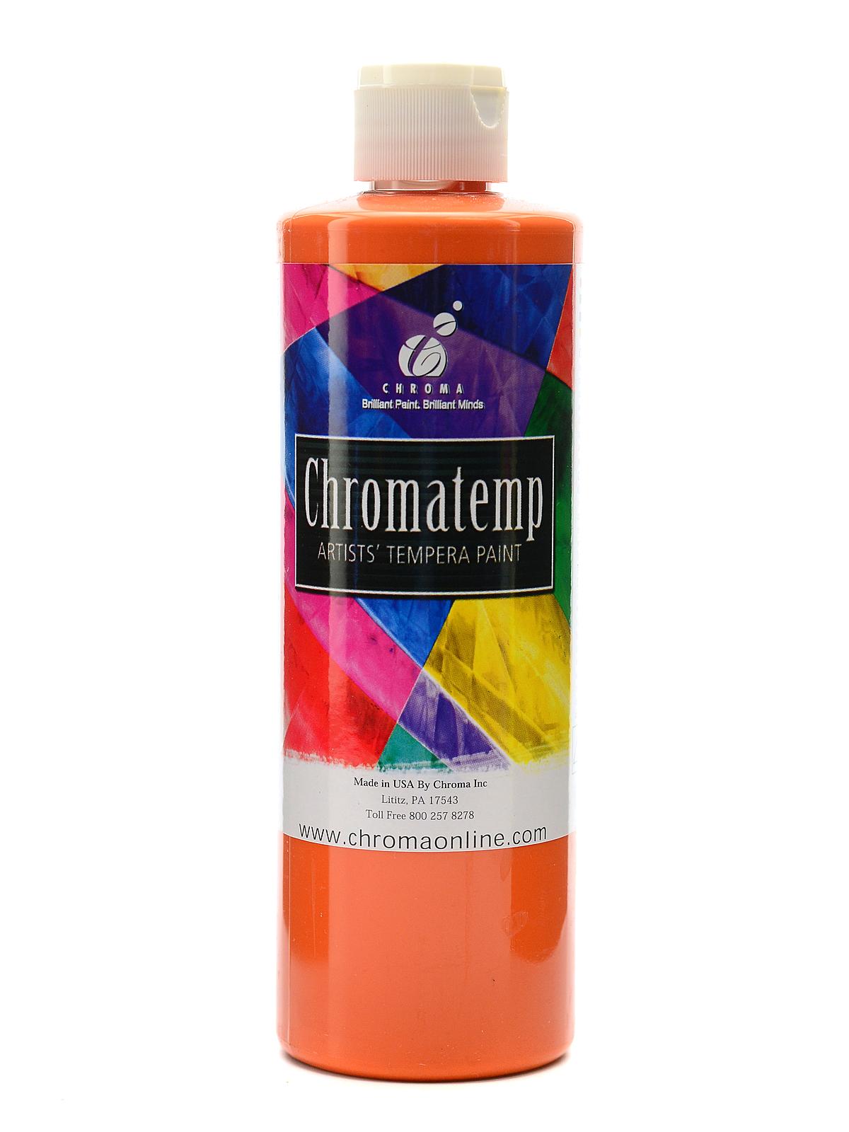 ChromaTemp Artists' Tempera Paint orange 16.9 oz.