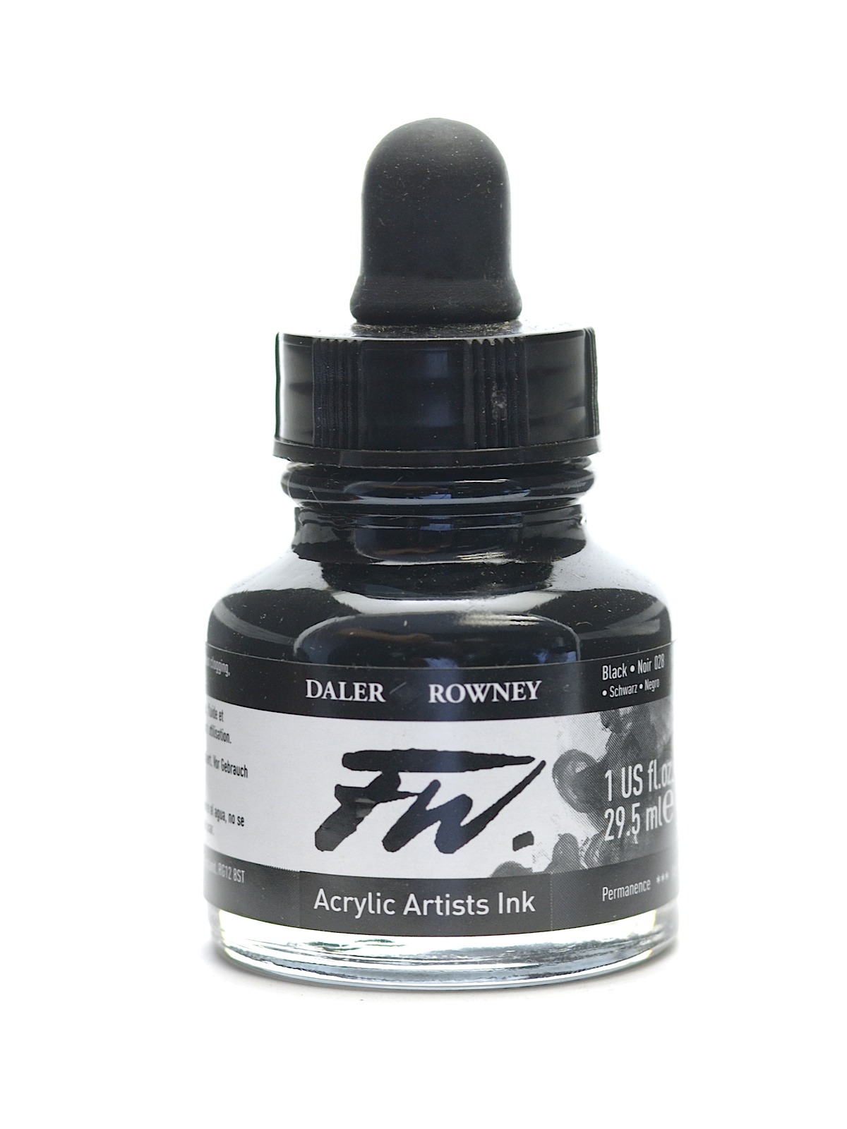FW Artists' Ink black 1 oz.