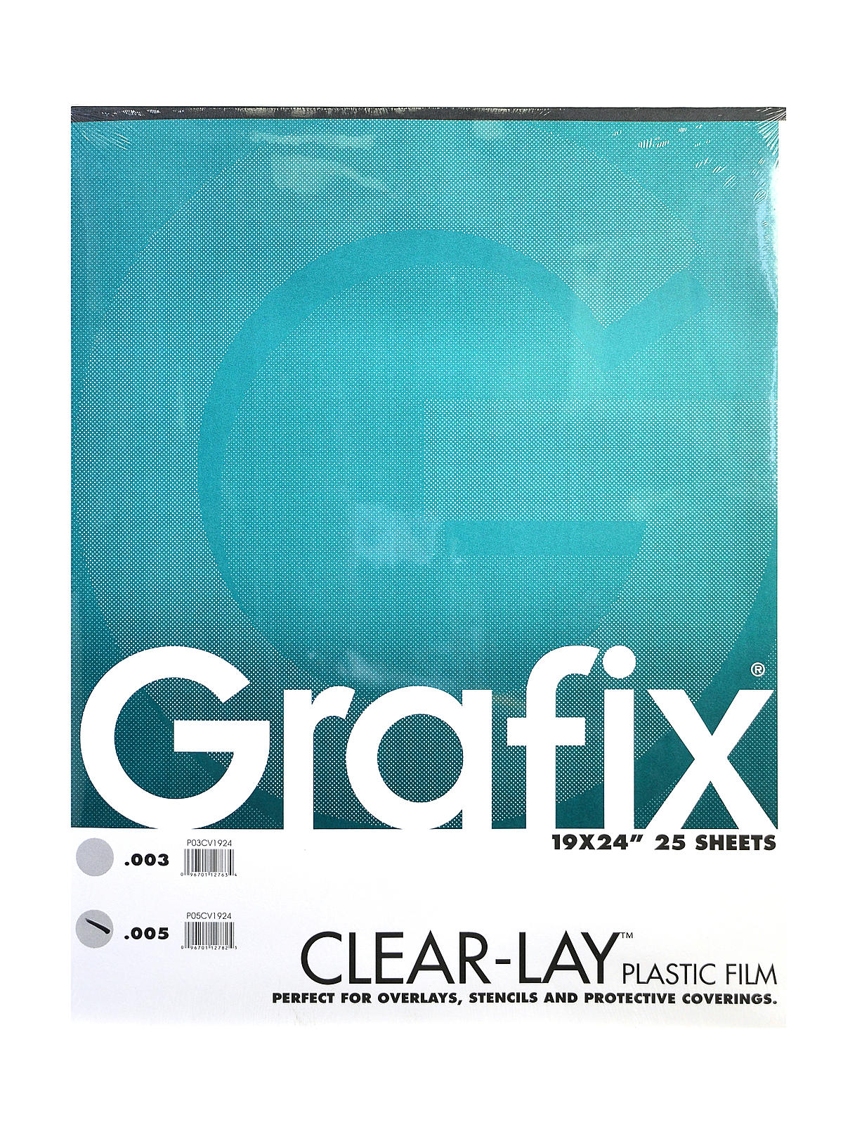 Clear-Lay Acetate Alternative 0.005 in. 19 in. x 24 in. pad of 25
