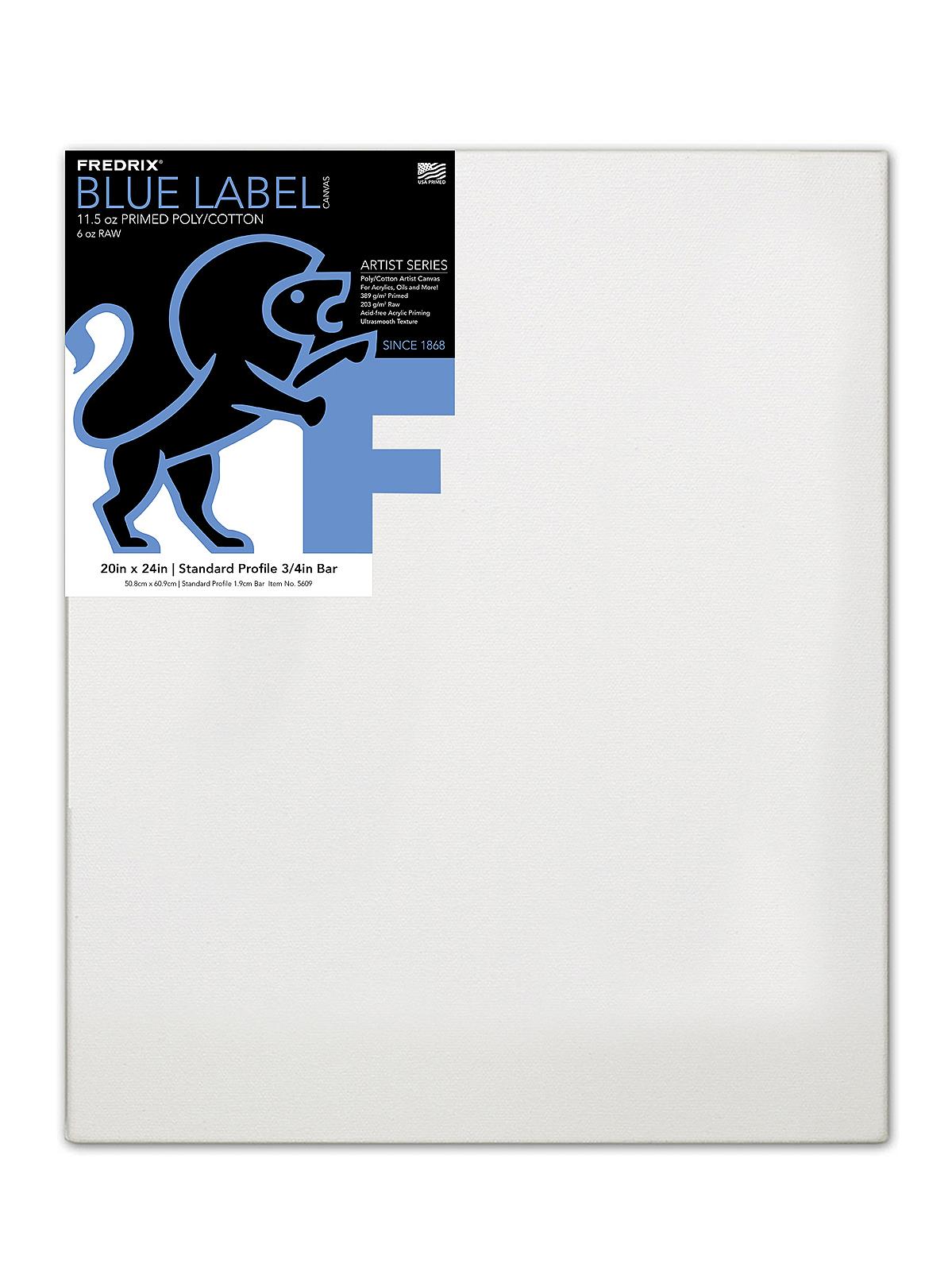 Blue Label Ultra-Smooth Stretched Artist Canvas 20 in. x 24 in. each standard