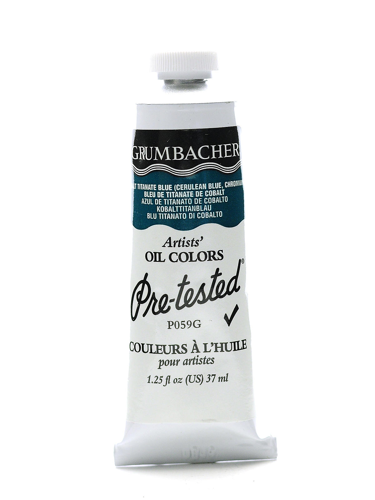 Pre-Tested Artists Oil Colors cobalt titanate blue P059 1.25 oz.