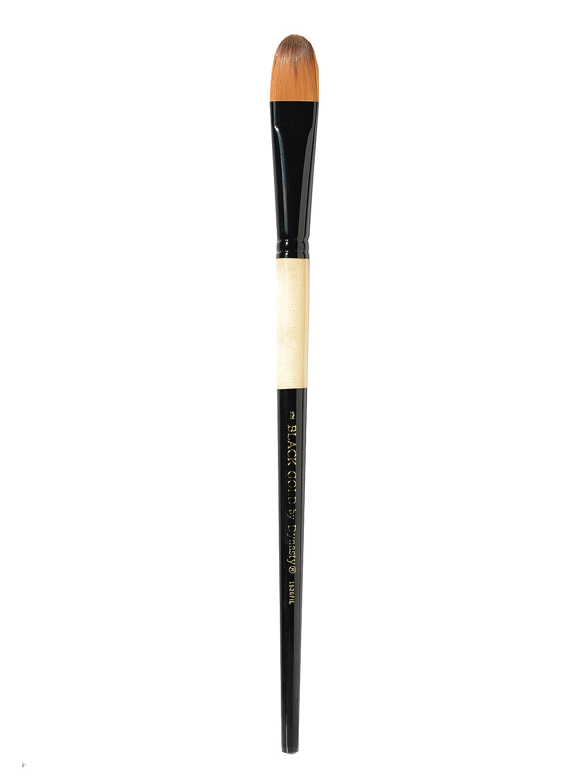 Black Gold Series Long Handled Synthetic Brushes 12 filbert 1526FIL