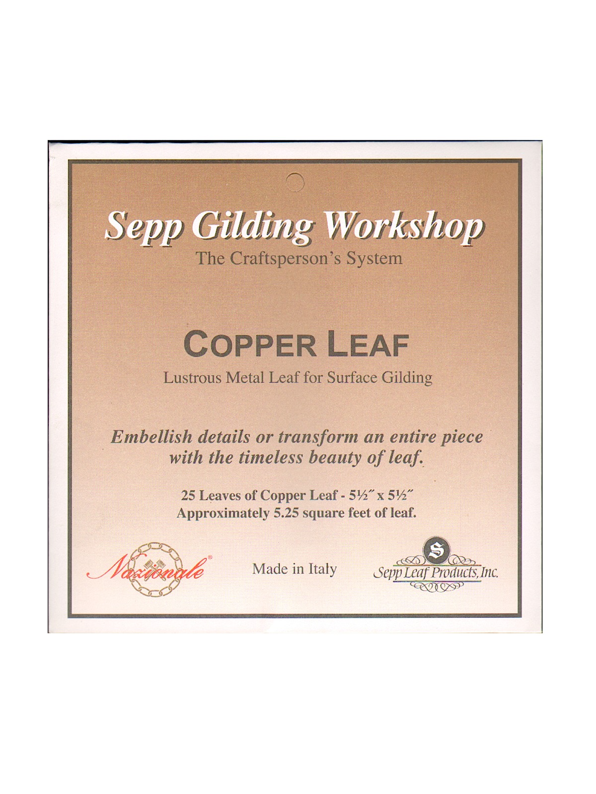 Metal Composition Leaf copper