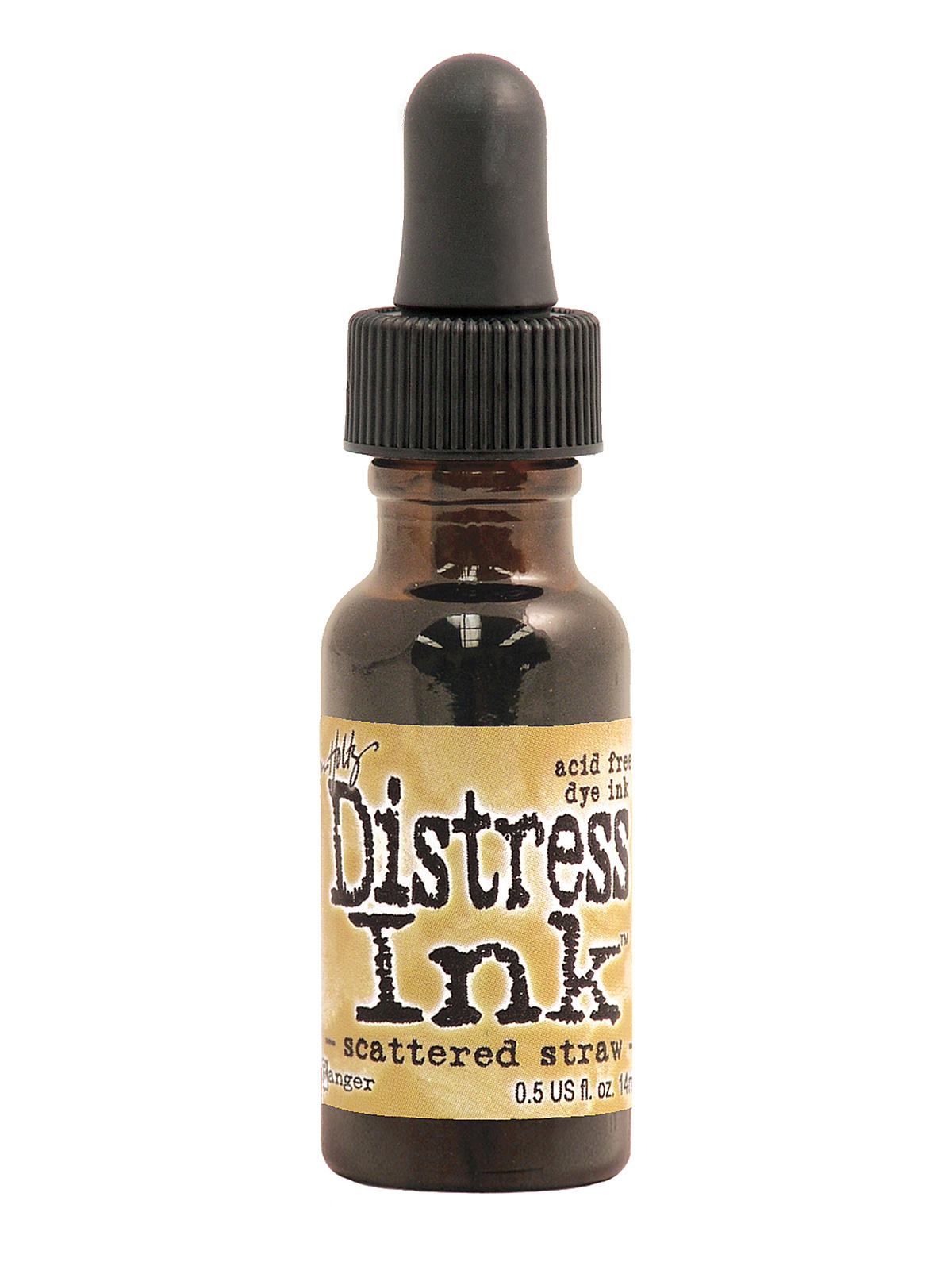 Tim Holtz Distress Ink scattered straw 0.5 oz. reinker bottle