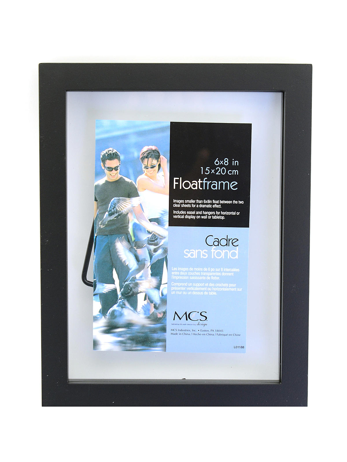 Solid Wood Float Frame Black 6 In. X 8 In.
