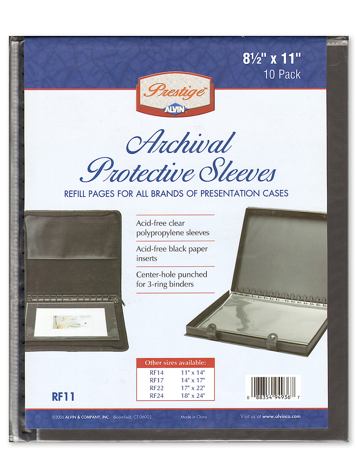 Archival Refill Pages 11 In. X 8 1 2 In. Pack Of 10