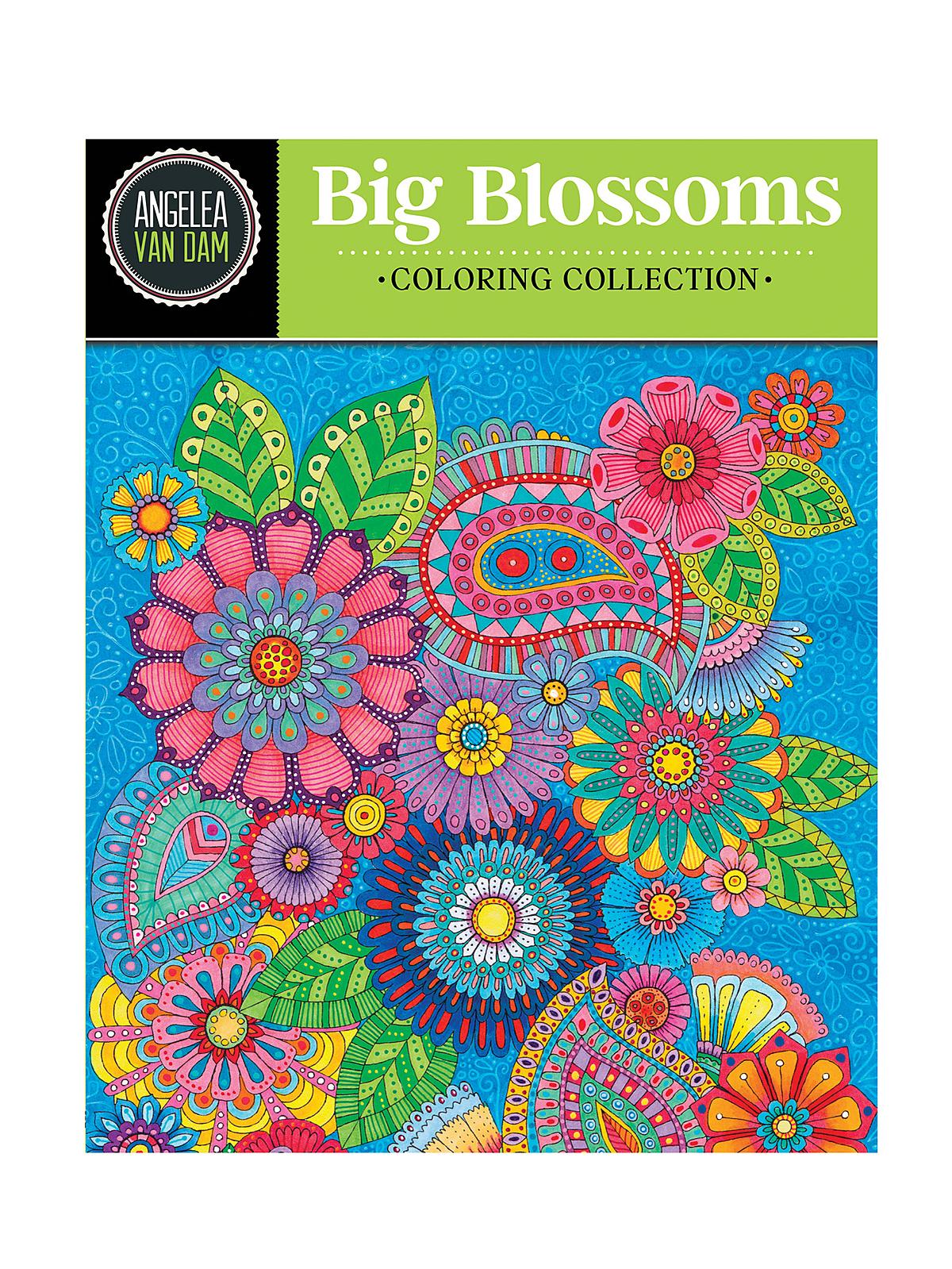 Hello Angel Coloring Book Series Big Blossoms