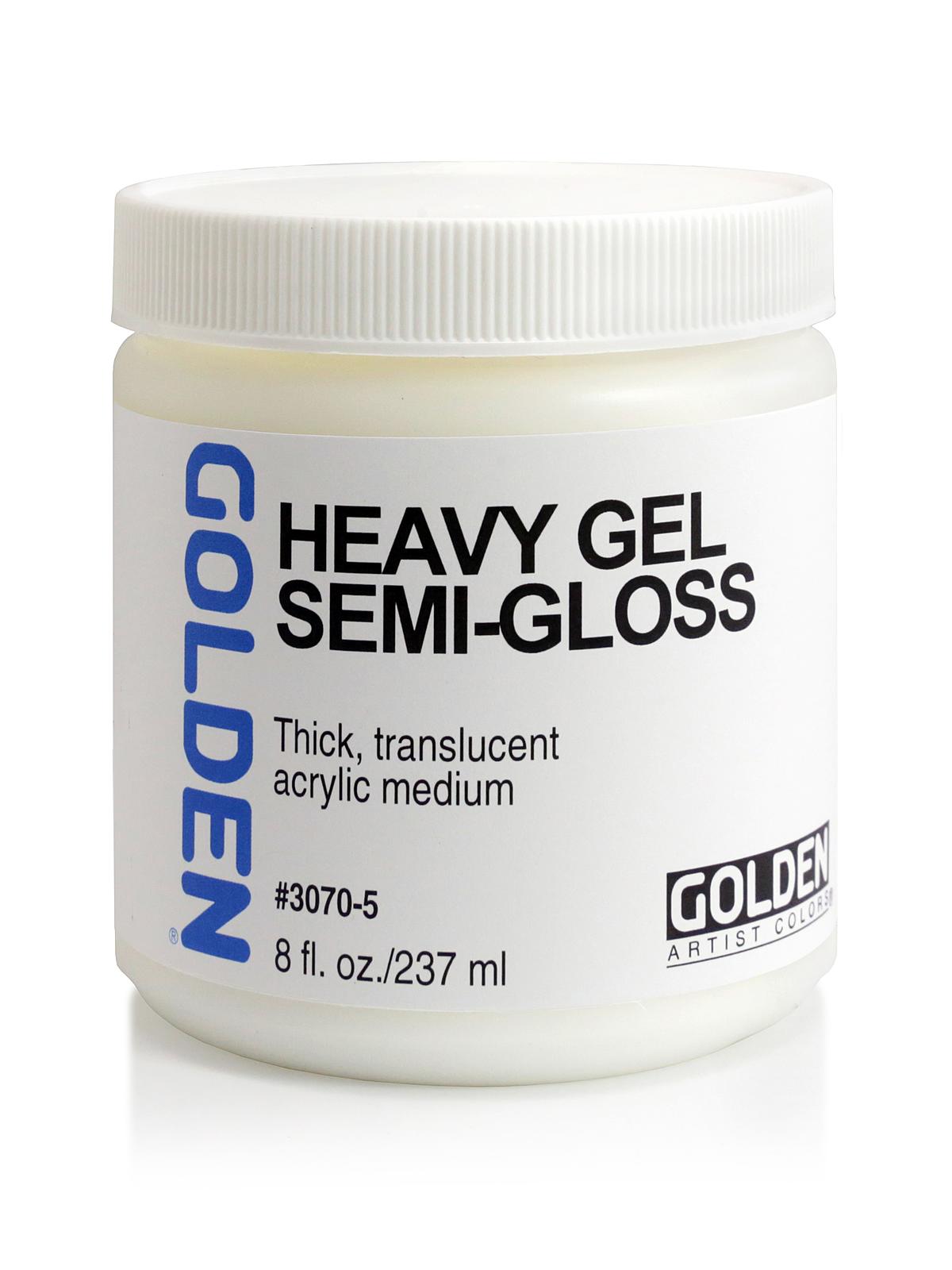 Gel Mediums heavy semi-gloss 8 oz.