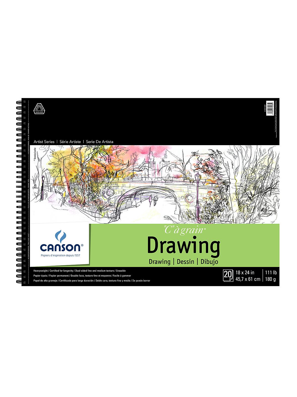 C Ã  Grain Drawing Paper Pads 18 in. x 24 in.