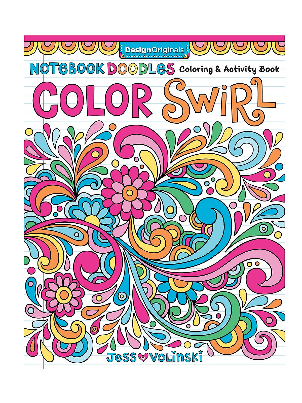 Notebook Doodles Color Swirls