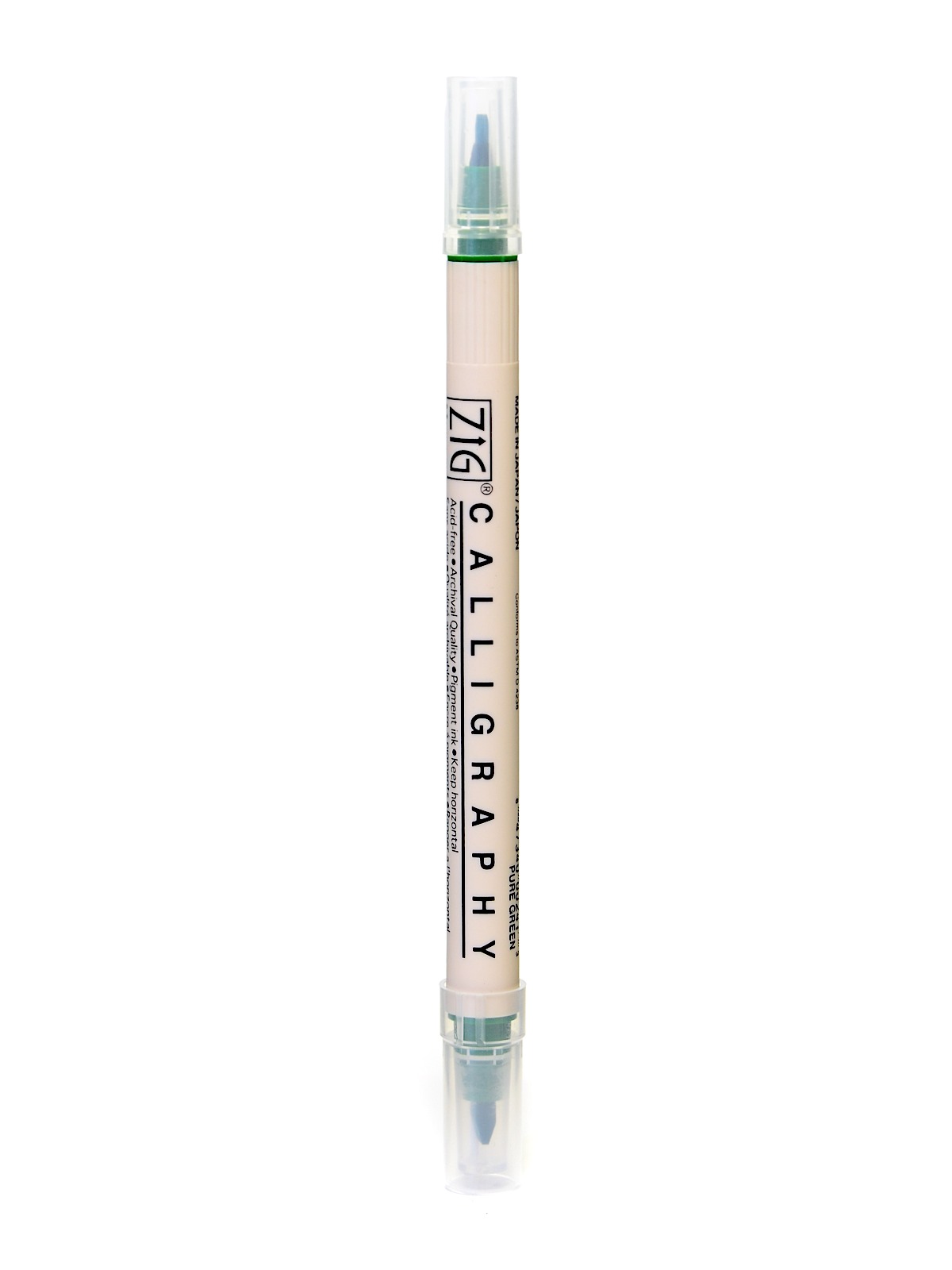 Memory System Double Sided Calligraphy Marker pure green