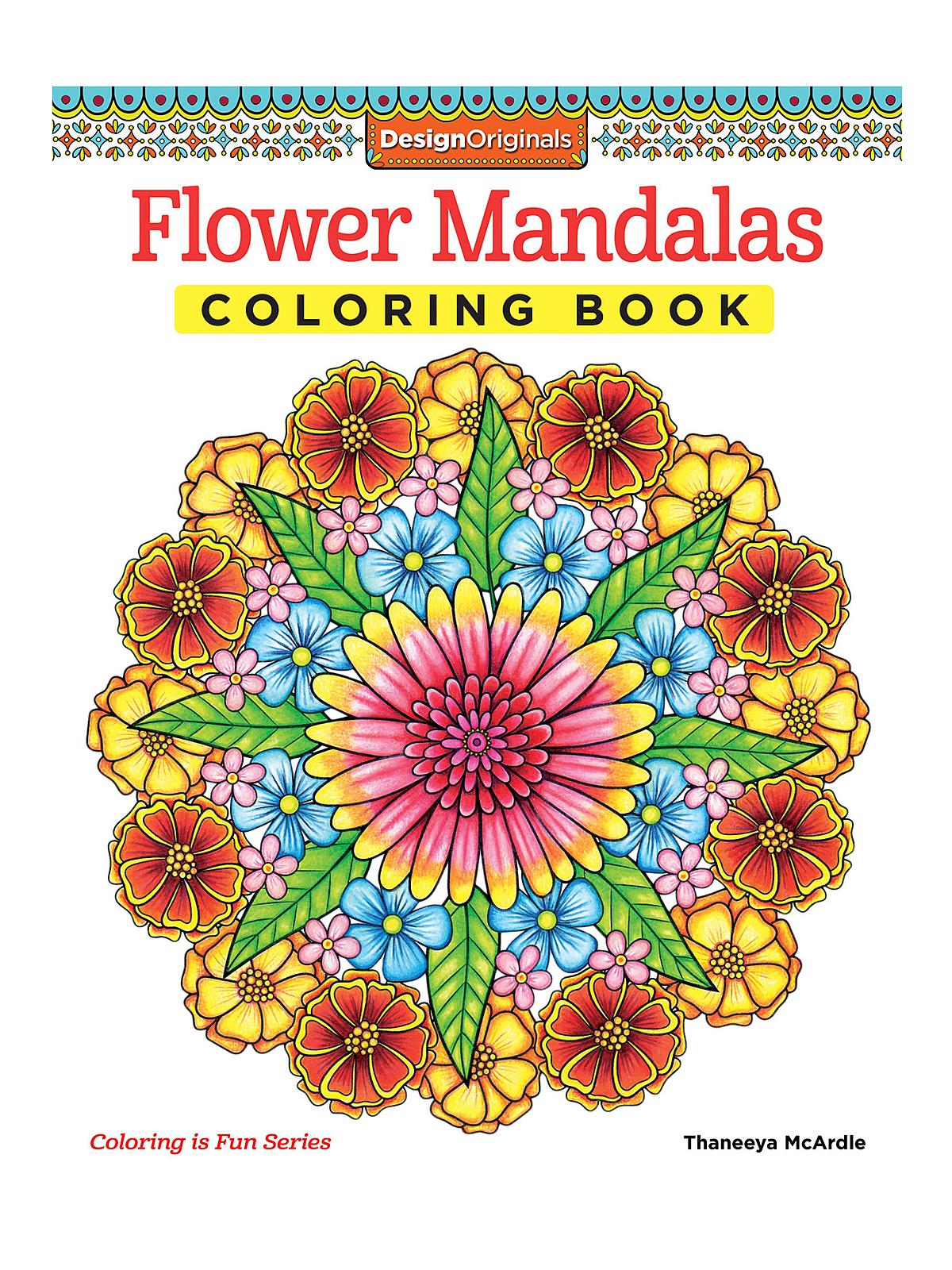 Coloring Activity Books Flower Mandalas
