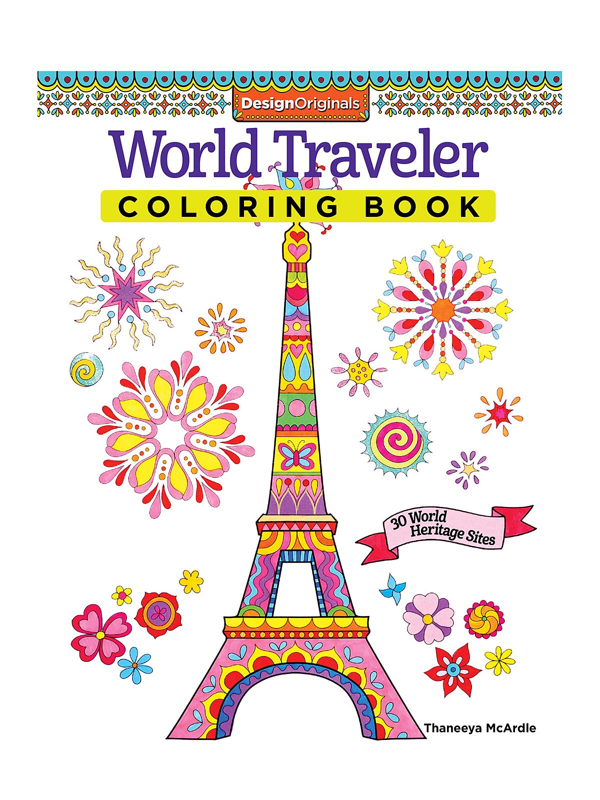 Coloring Activity Books World Traveler