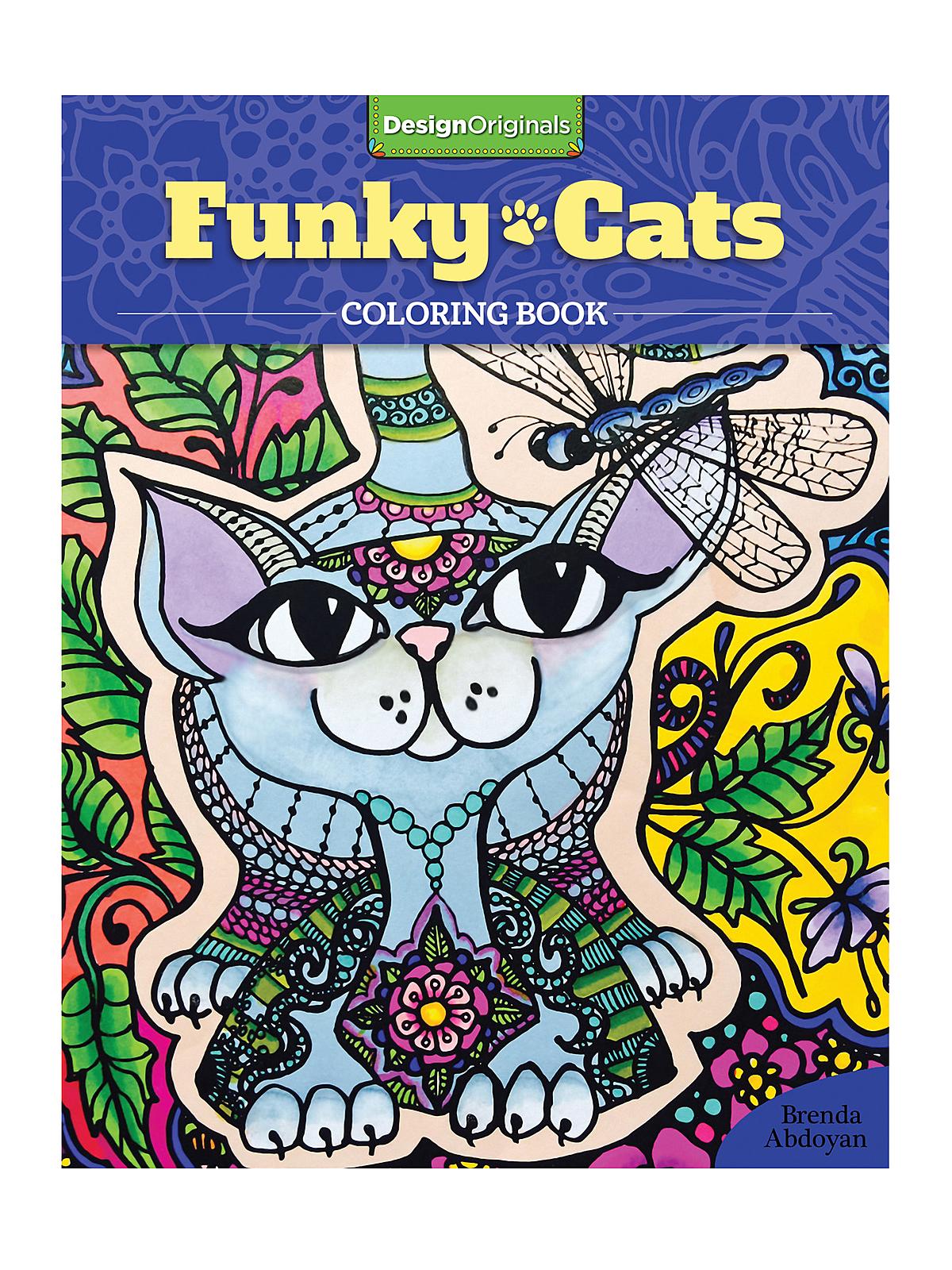 Coloring Activity Books Funky Cats