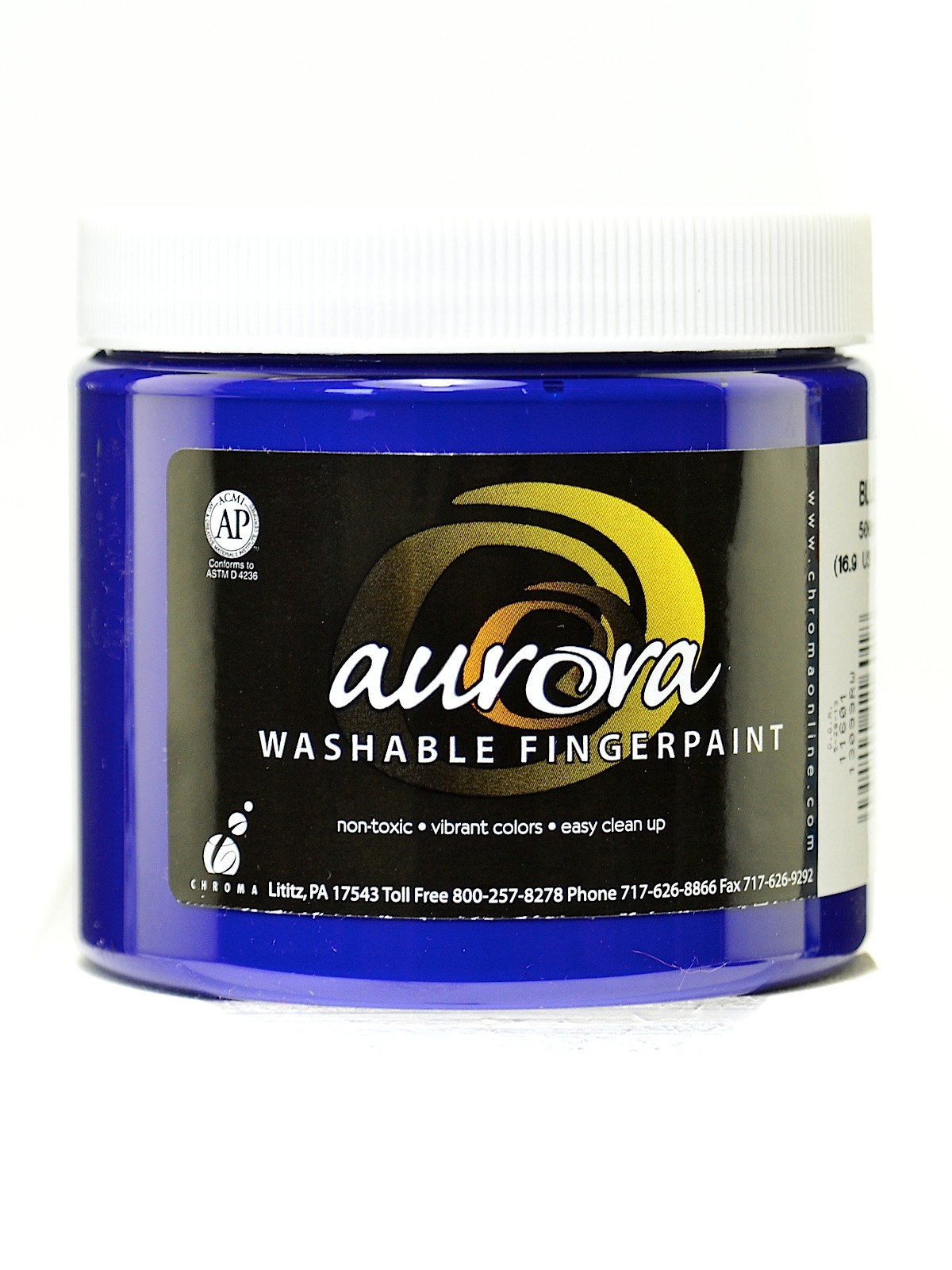 Aurora Washable Finger Paint blue