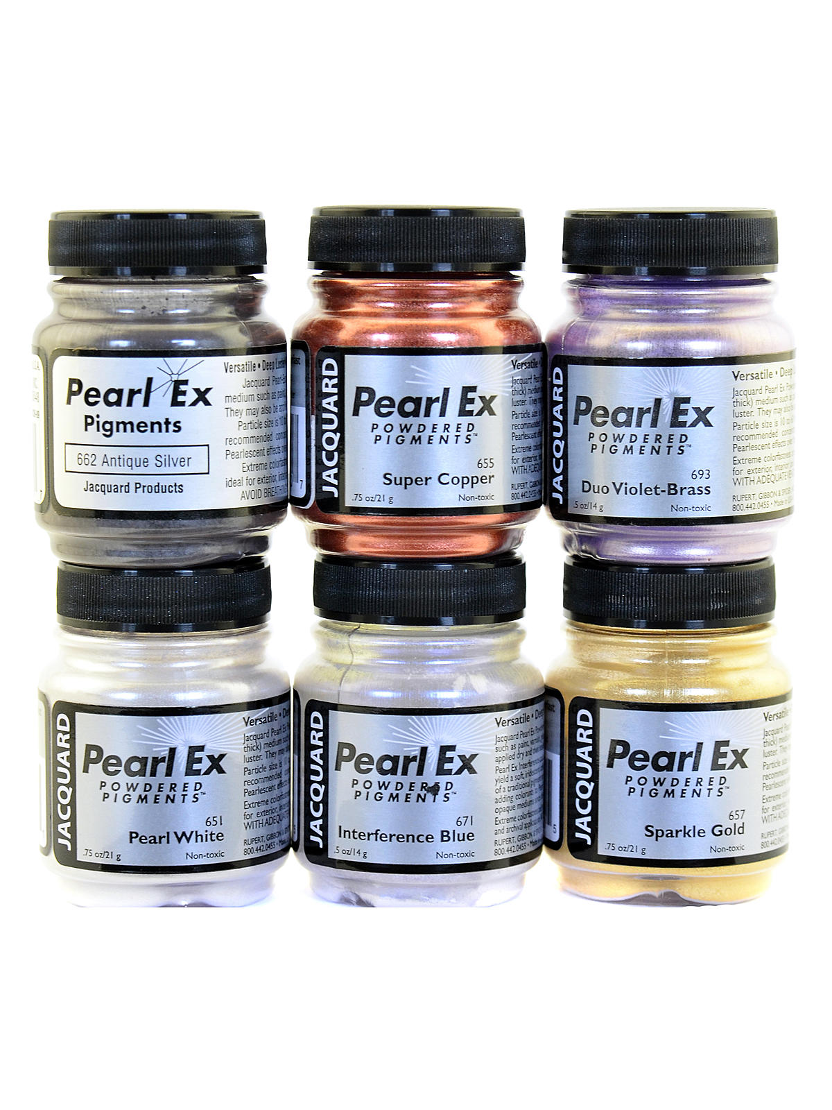 Pearl Ex Powdered Pigment Sets Set Of 6