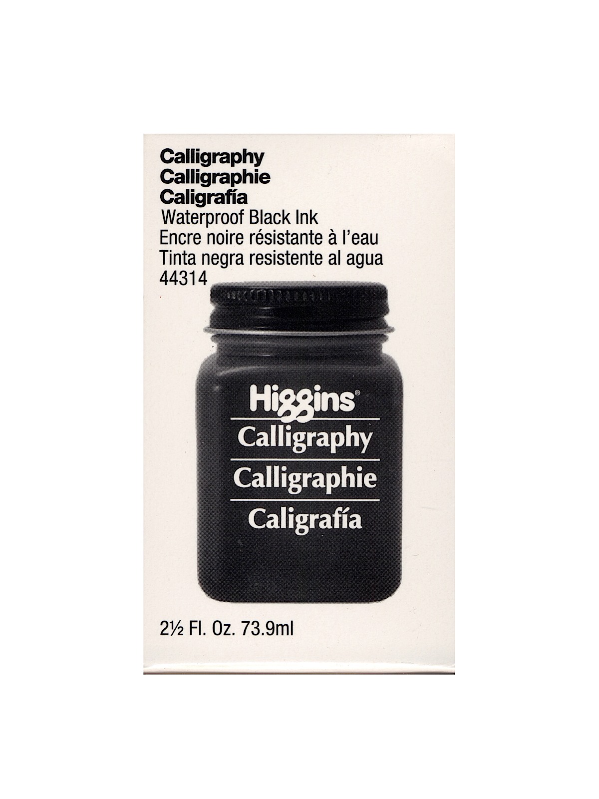 Calligraphy Ink Black 2 1 2 Oz.