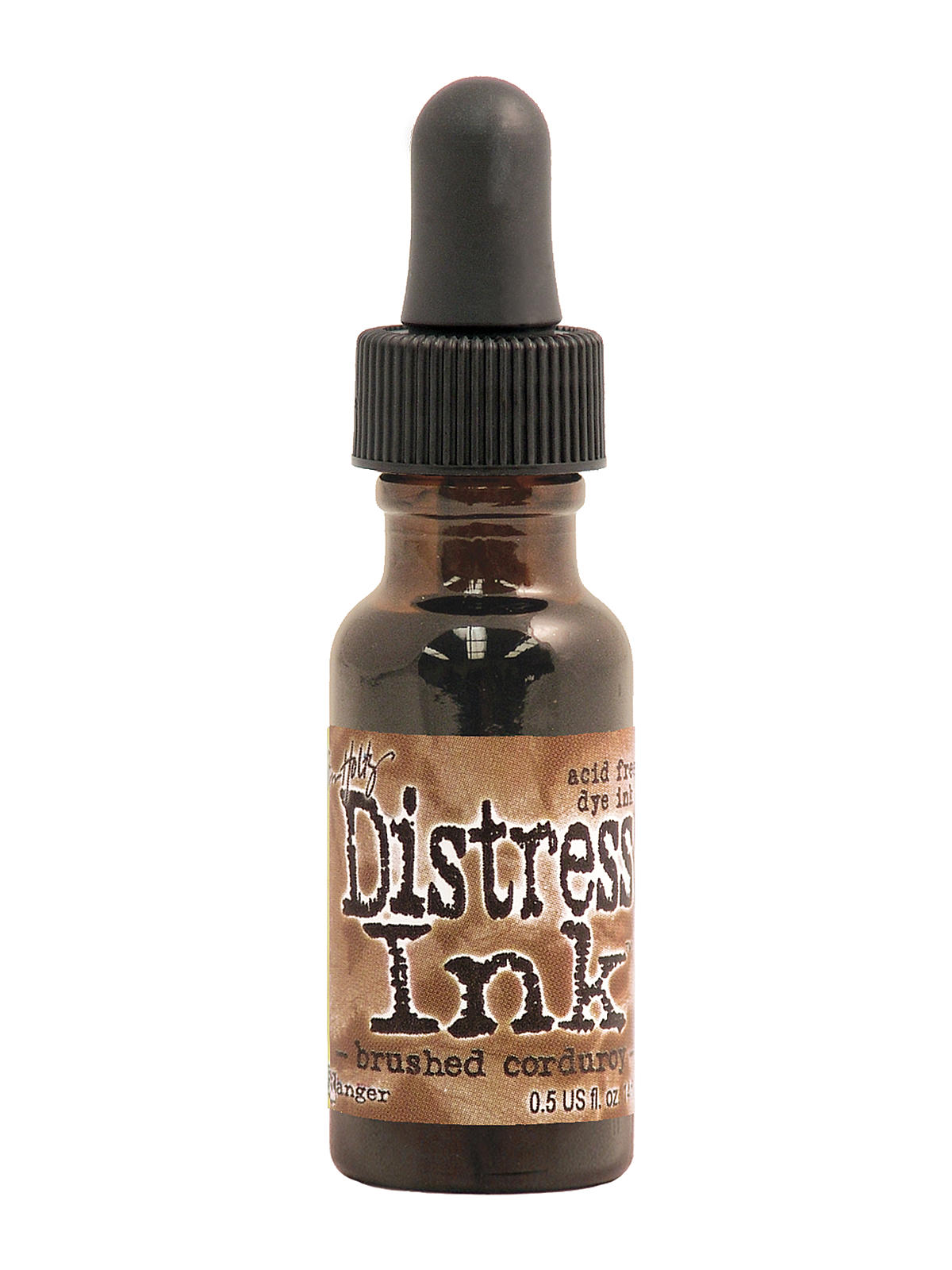 Tim Holtz Distress Ink brushed corduroy 0.5 oz. reinker bottle