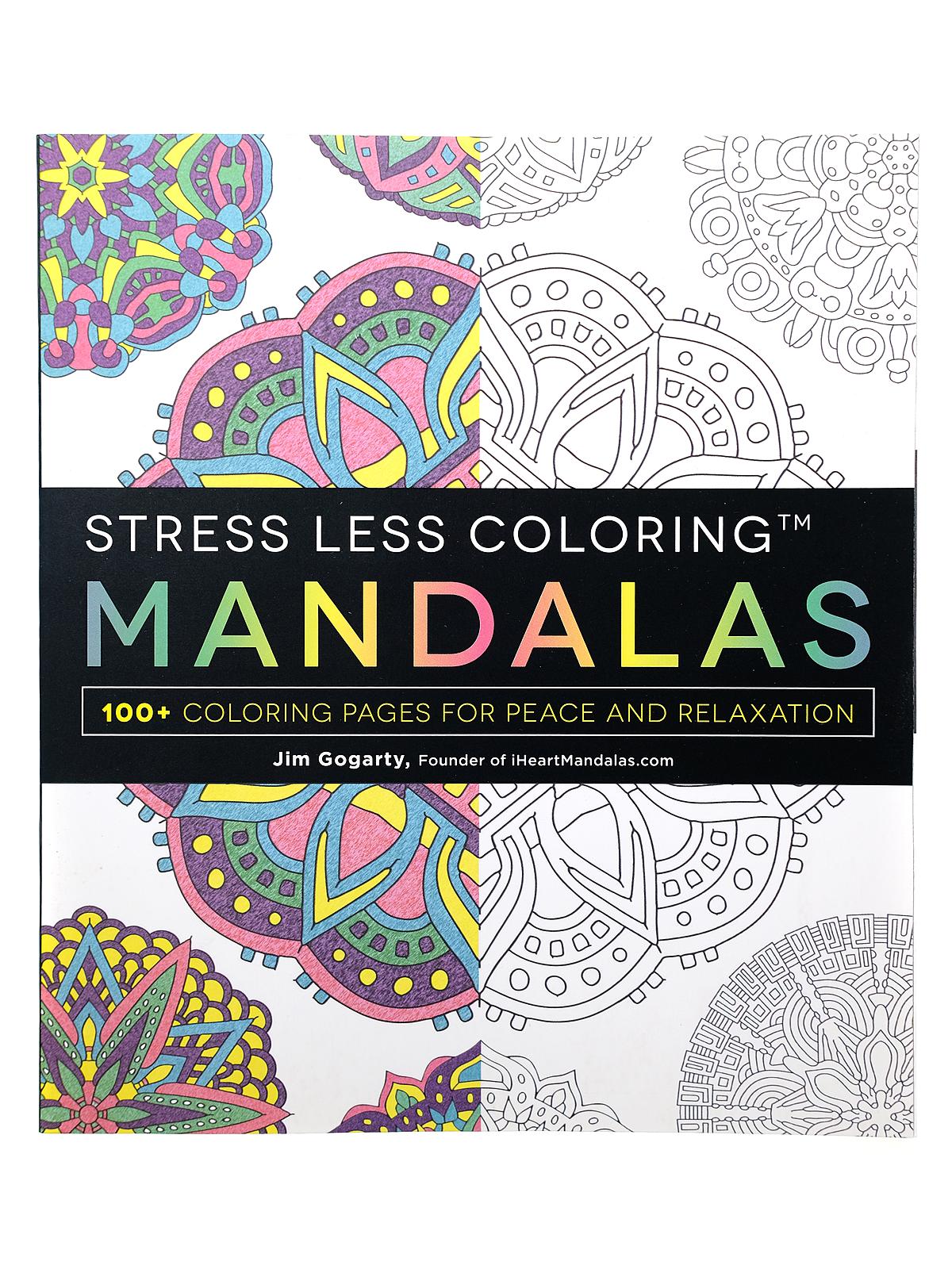 Stress Less Coloring Book Mandalas