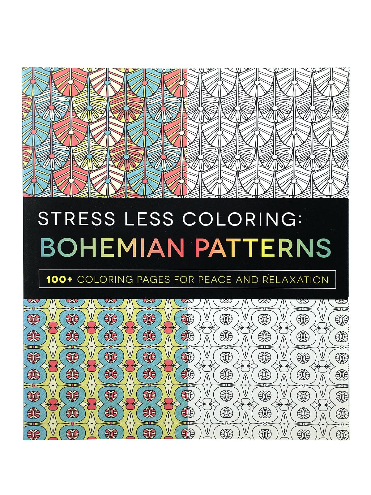 Stress Less Coloring Book Bohemian Patterns