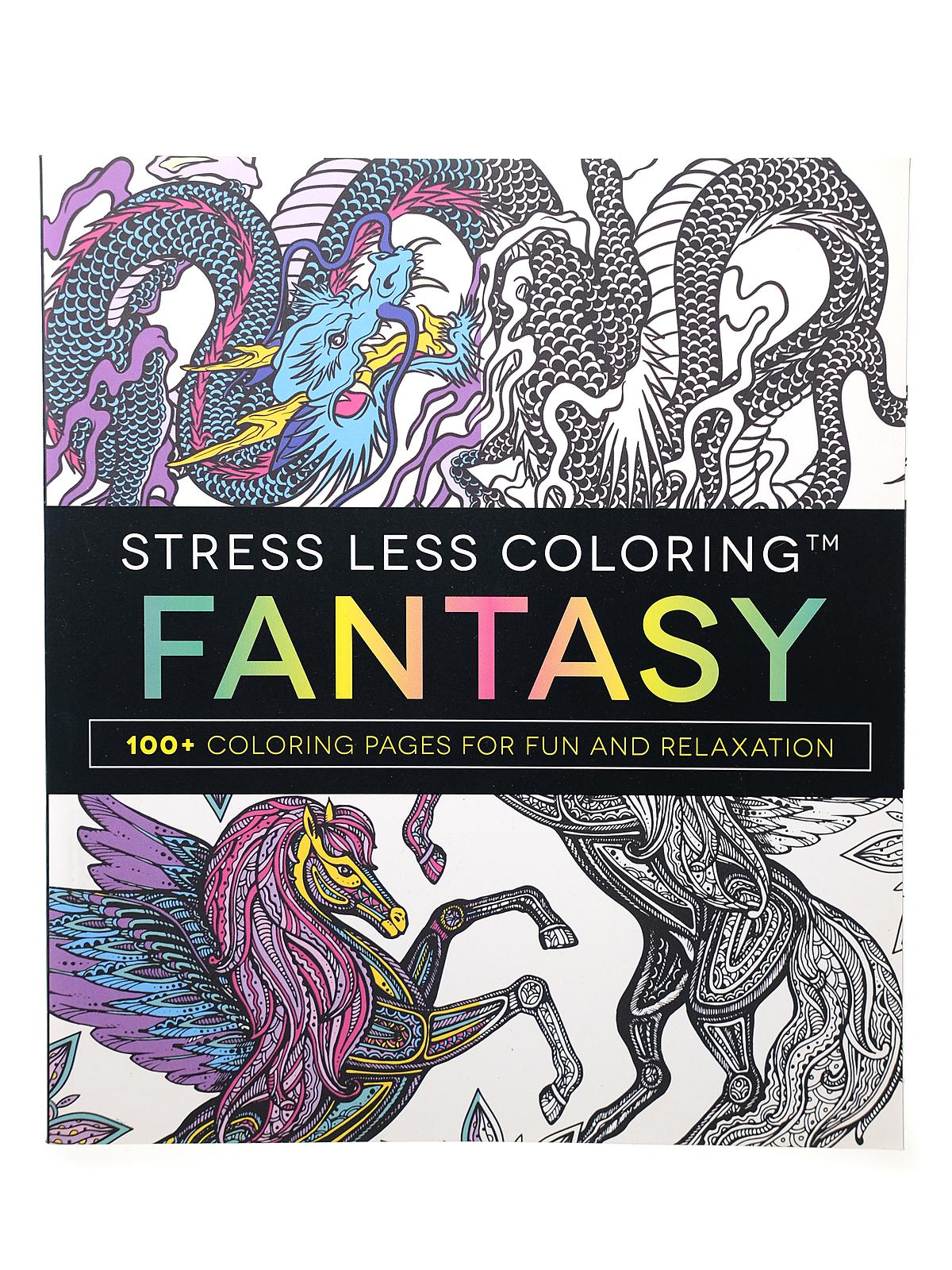 Stress Less Coloring Book Fantasy