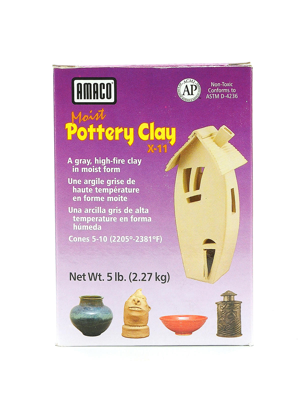 Moist Pottery Clay 5 Lb. X-11
