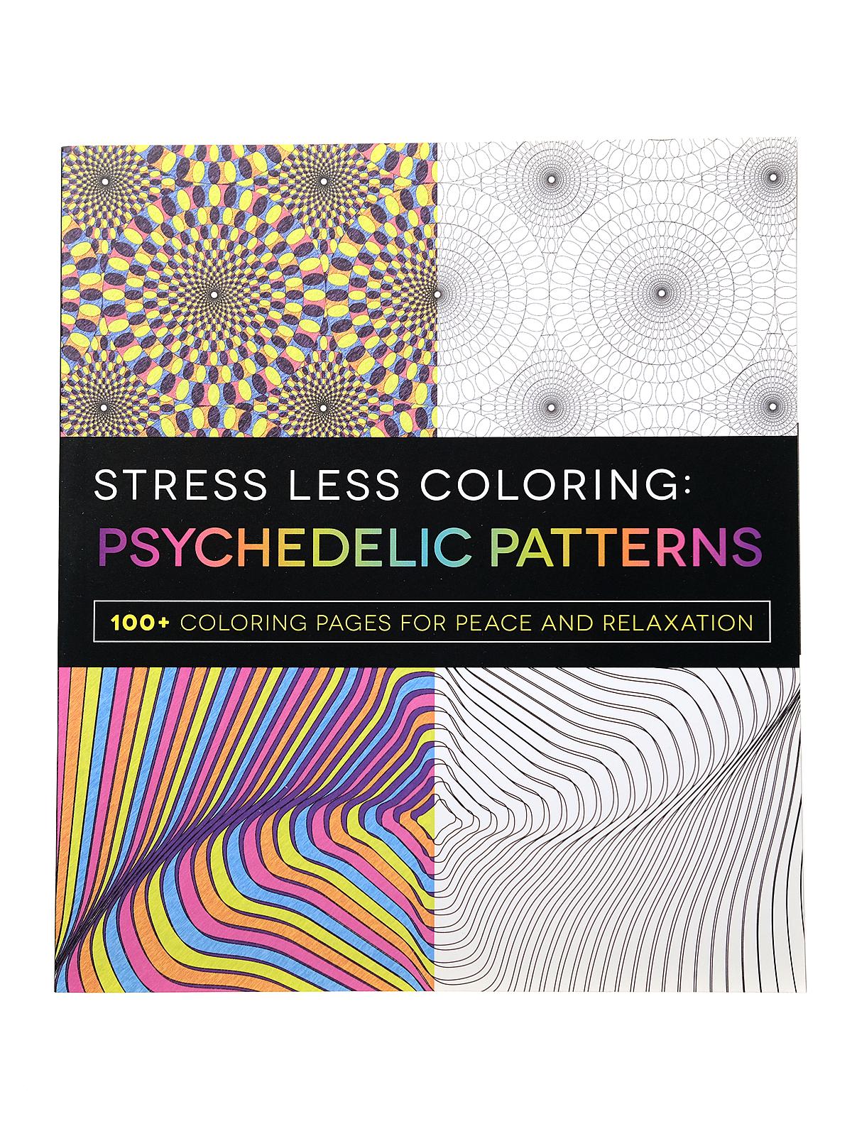 Stress Less Coloring Book Psychedelic Patterns