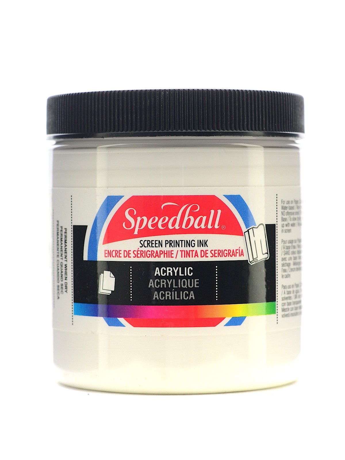 Acrylic Screen Printing Ink White 8 Oz.