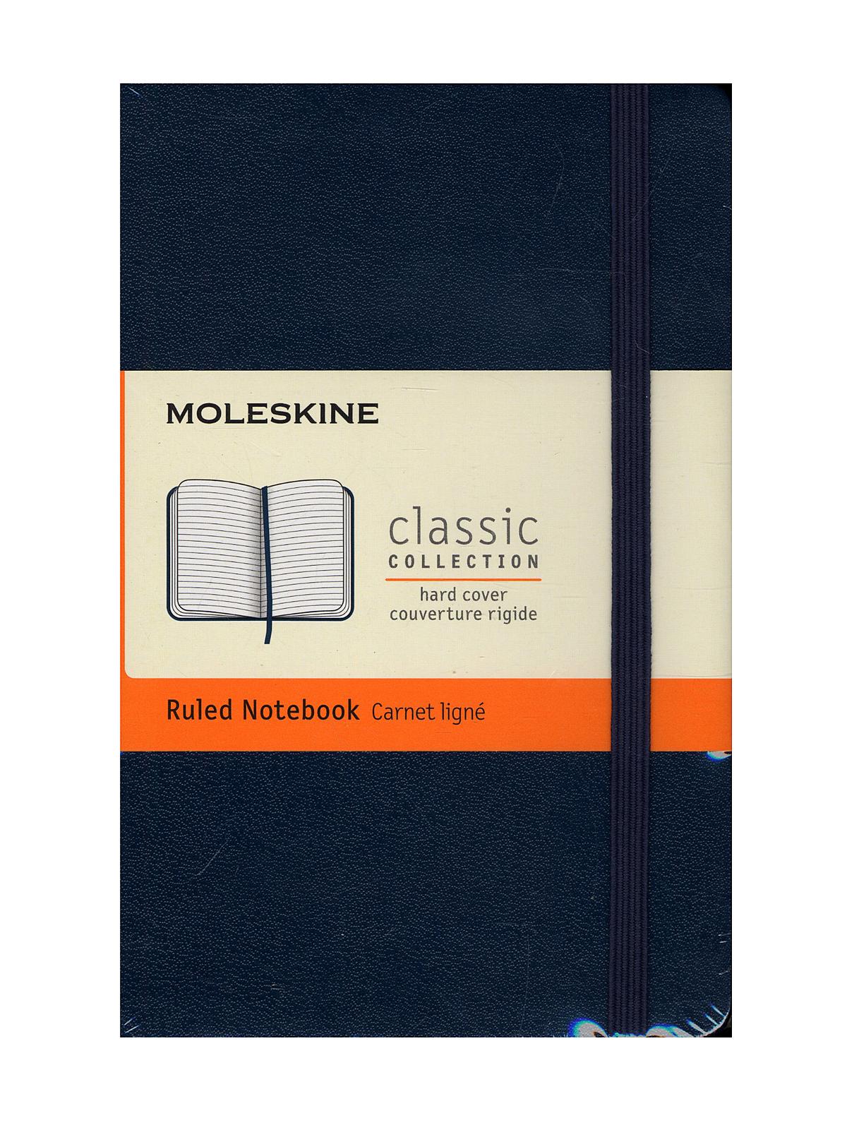 Classic Hard Cover Notebooks Sapphire Blue 3 1 2 In. X 5 1 2 In. 192 Pages, Lined