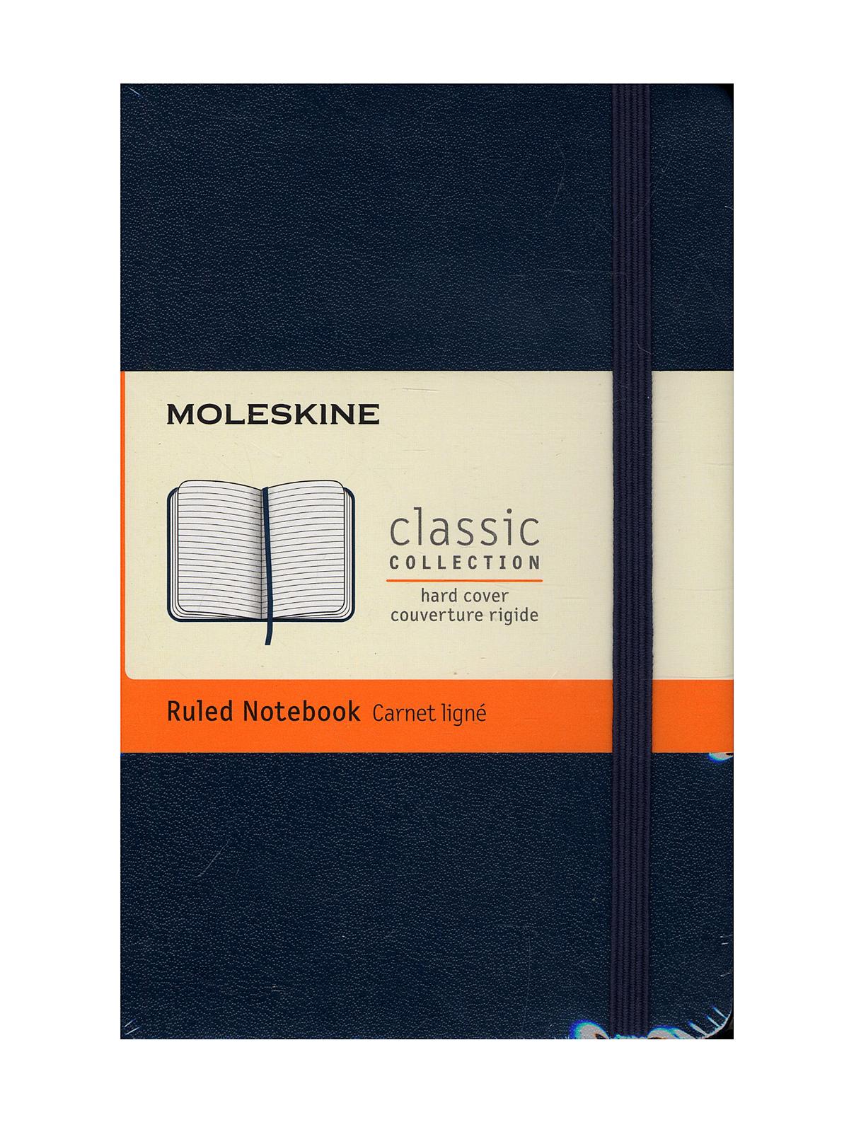 Classic Hard Cover Notebooks sapphire blue 3 1 2 in. x 5 1 2 in. 192 pages, lined