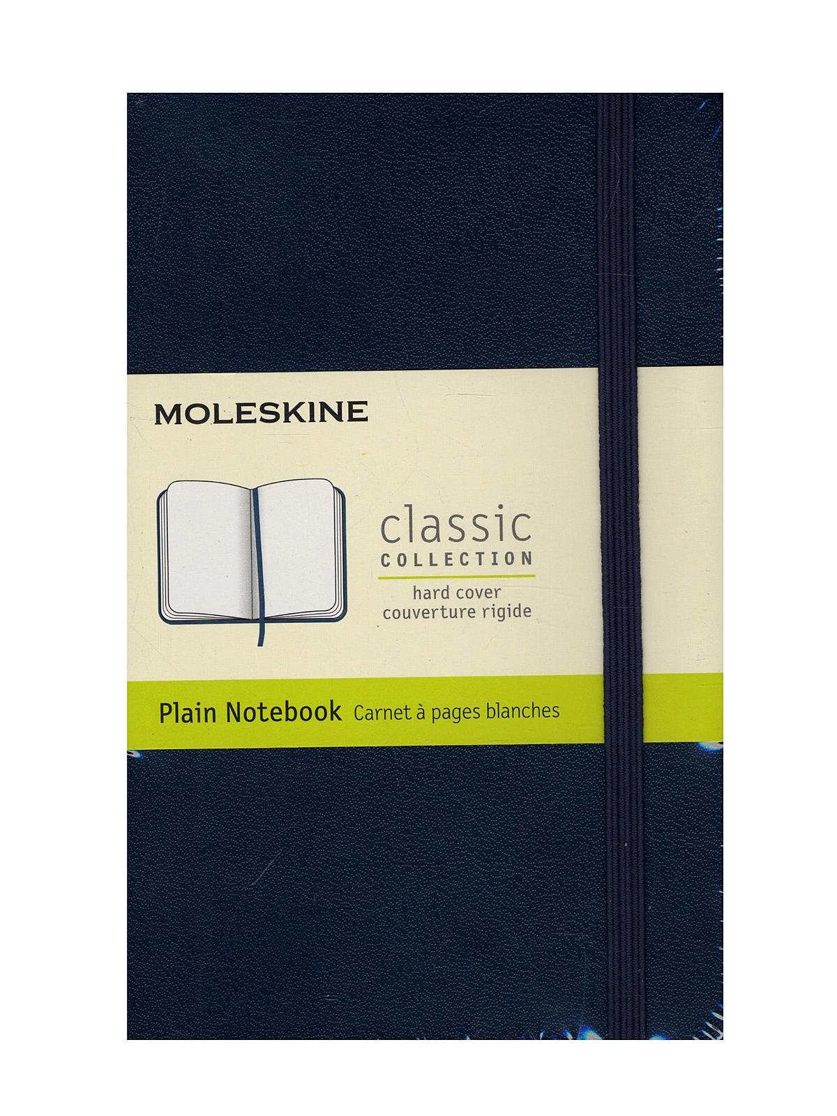 Classic Hard Cover Notebooks Sapphire Blue 3 1 2 In. X 5 1 2 In. 192 Pages, Unlined