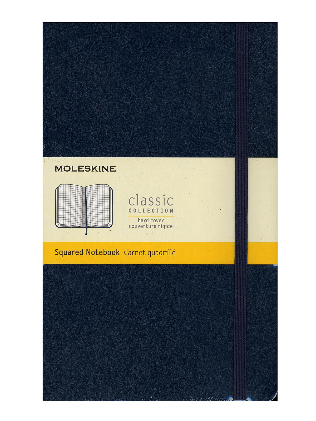 Classic Hard Cover Notebooks sapphire blue 5 in. x 8 1 4 in. 240 pages, squared