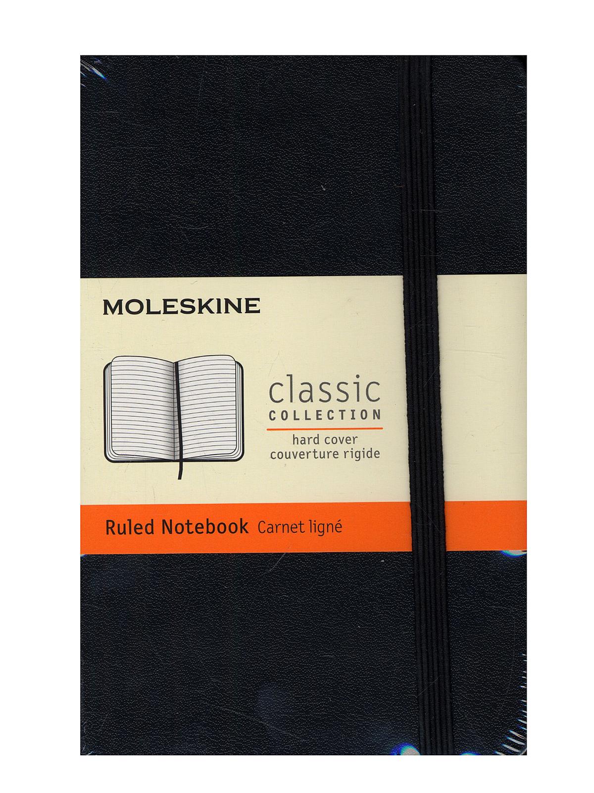 Classic Hard Cover Notebooks black 3 1 2 in. x 5 1 2 in. 192 pages, lined
