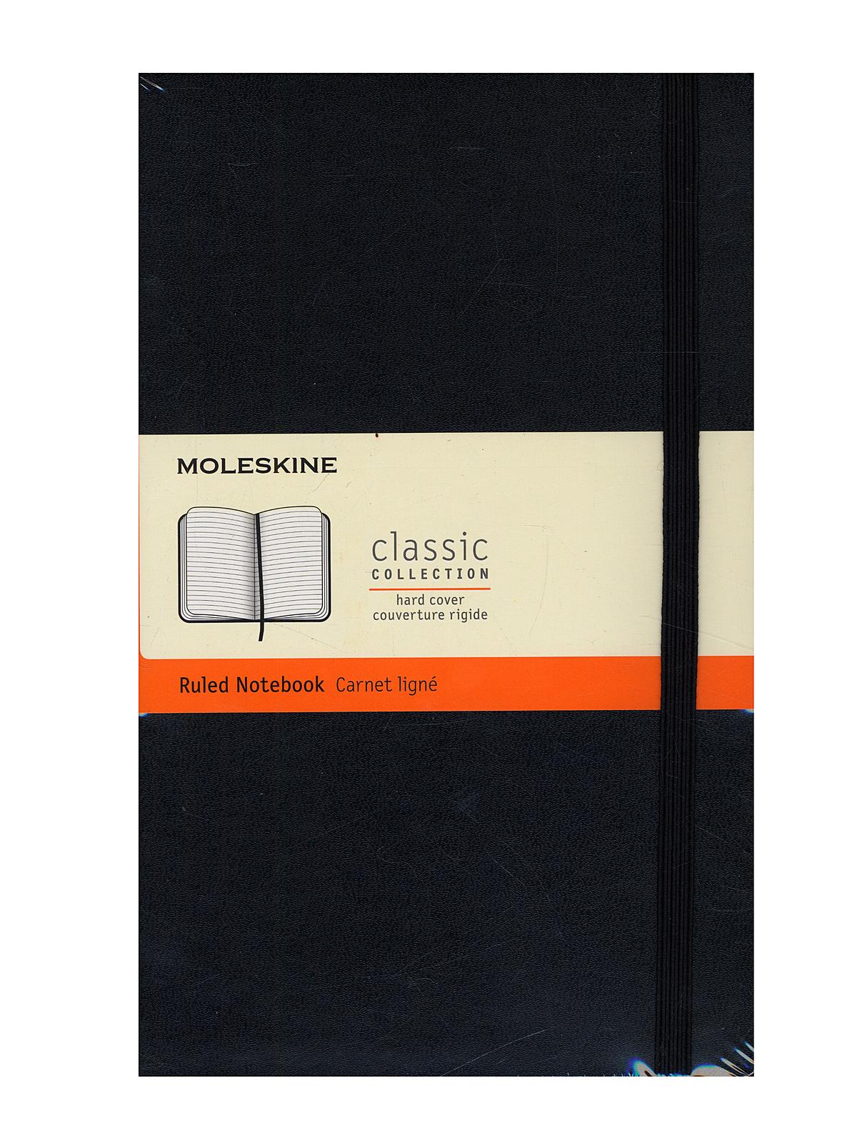 Classic Hard Cover Notebooks Black 5 In. X 8 1 4 In. 240 Pages, Lined