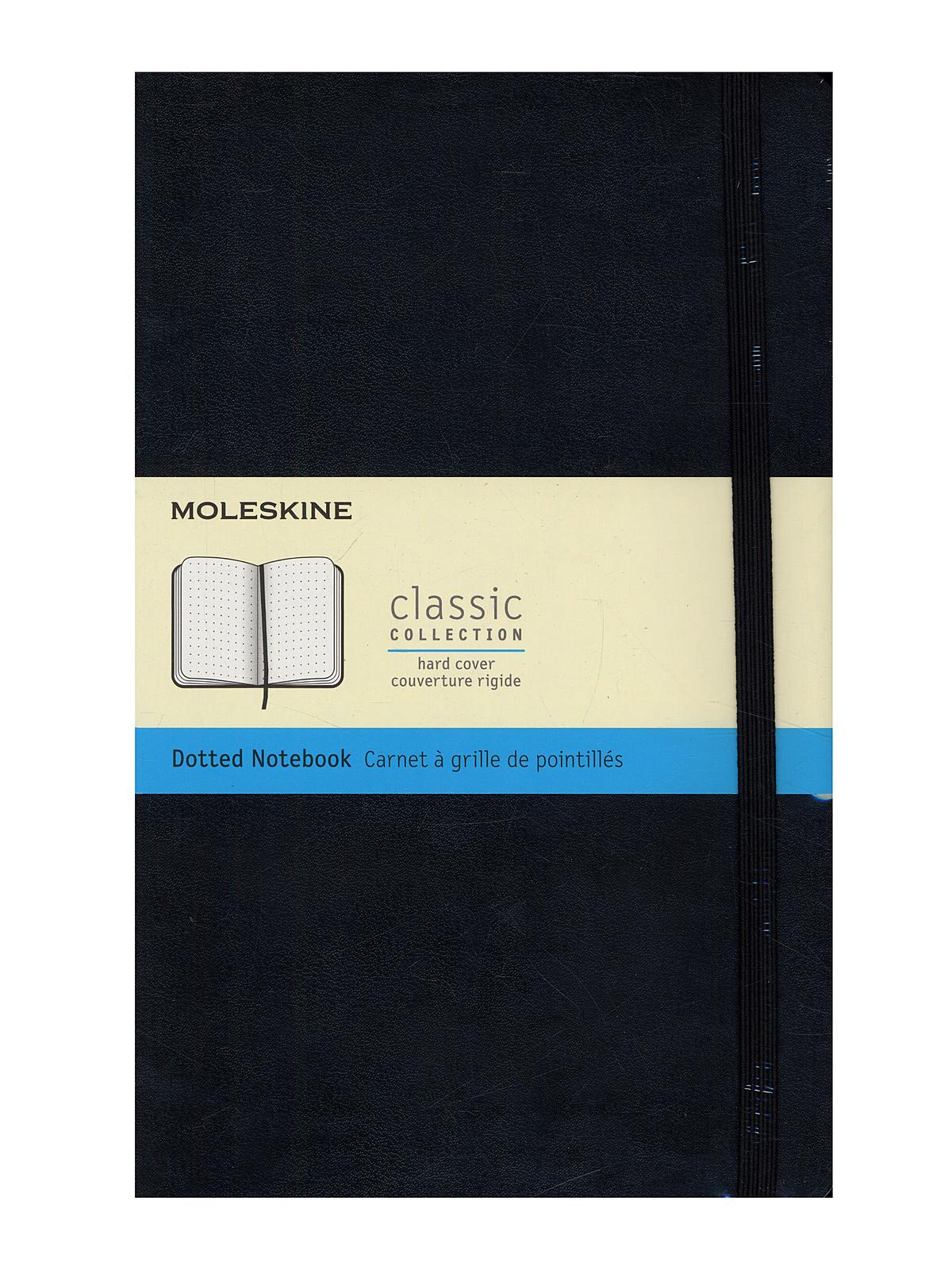 Classic Hard Cover Notebooks Black 5 In. X 8 1 4 In. 240 Pages, Dotted