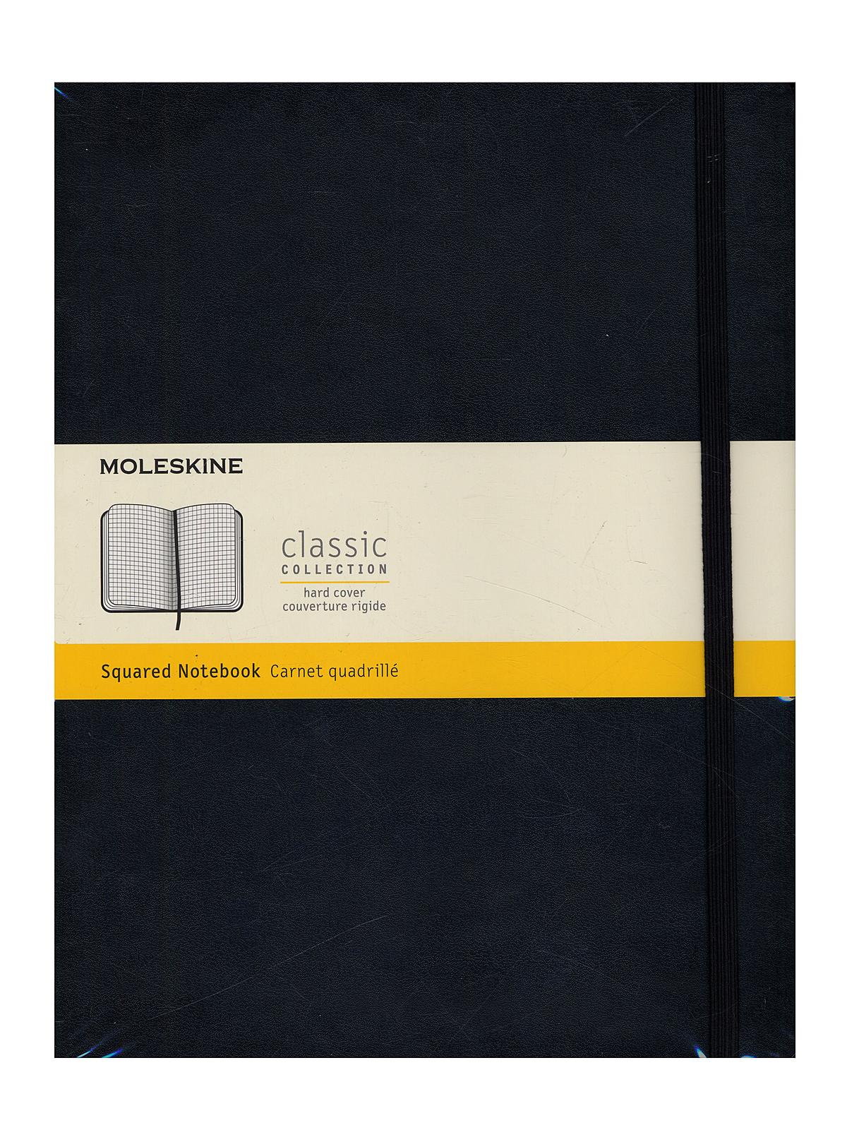 Classic Hard Cover Notebooks Black 7 1 2 In. X 9 3 4 In. 192 Pages, Squared