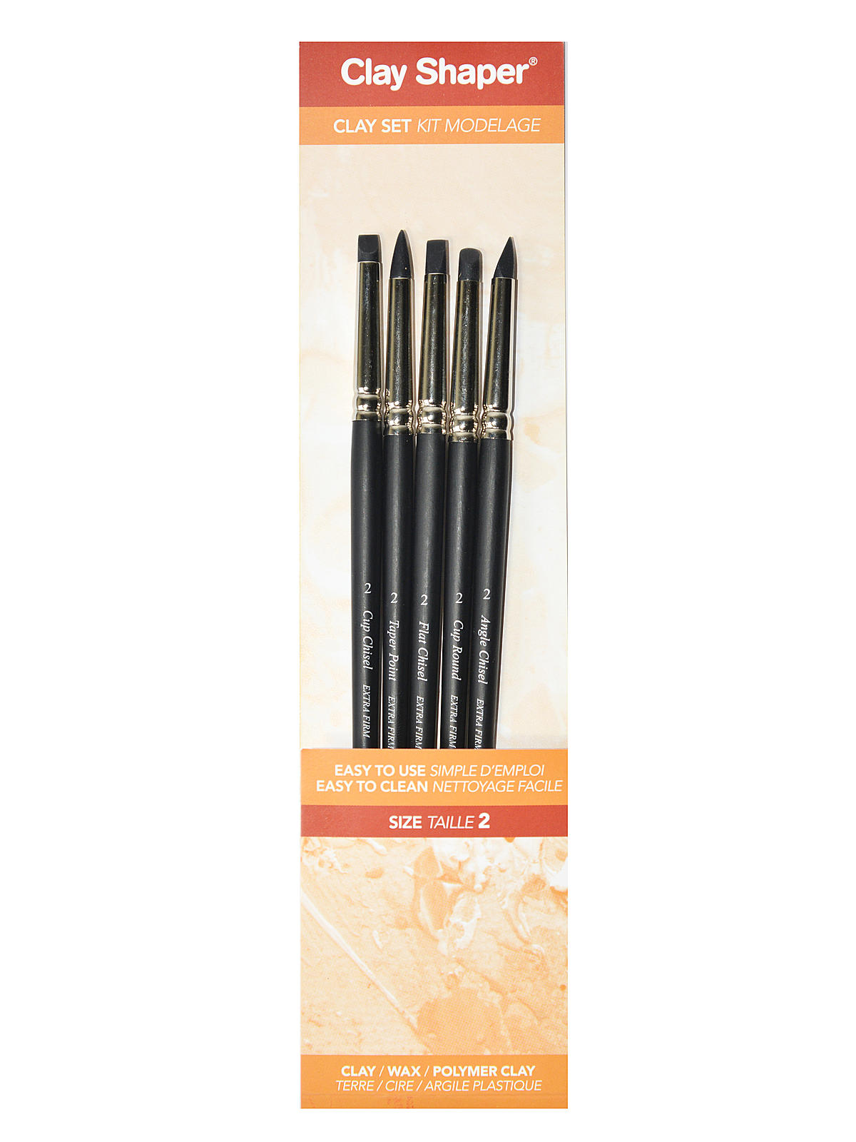 Modeling Tools assorted shapes no. 2 set of 5