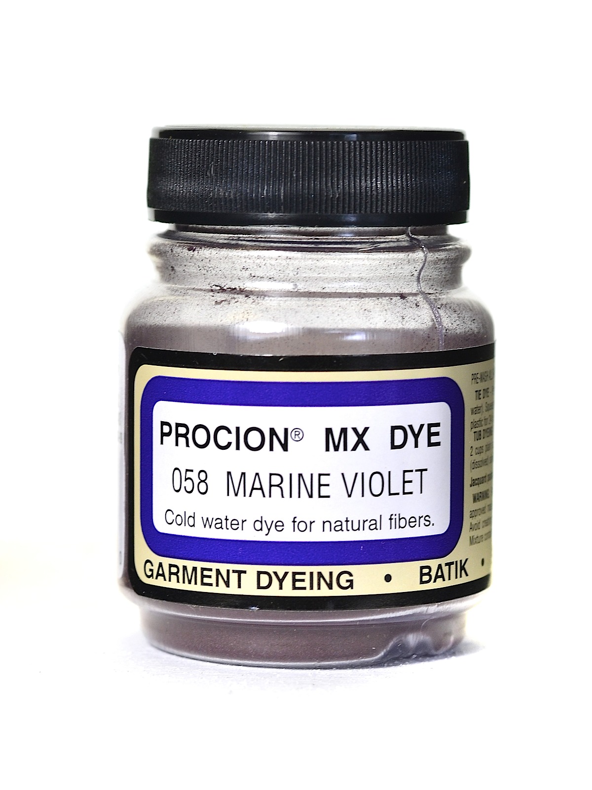 Procion MX Fiber Reactive Dye marine violet 058 2 3 oz.