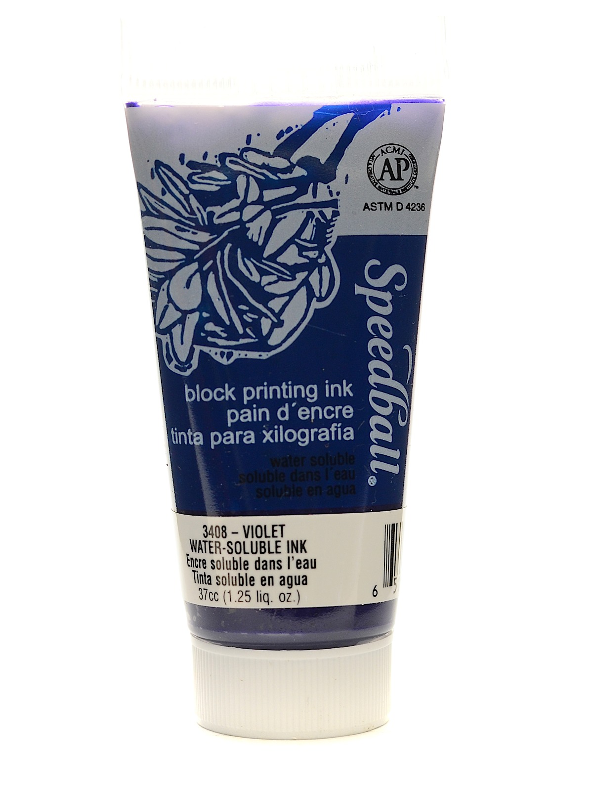 Block Printing Water Soluble Ink Violet 1.25 Oz.