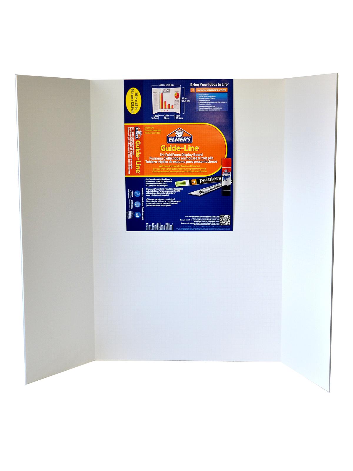 GhostLine Tri-Fold Foam Display Board 36 In. X 48 In.