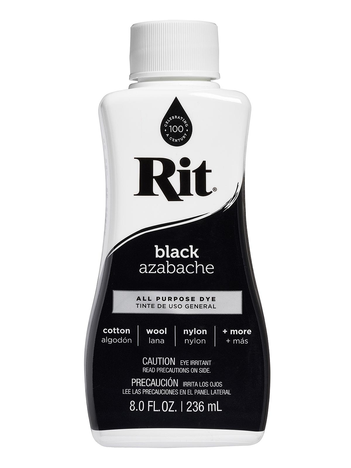 Dyes black liquid 8 oz. bottle