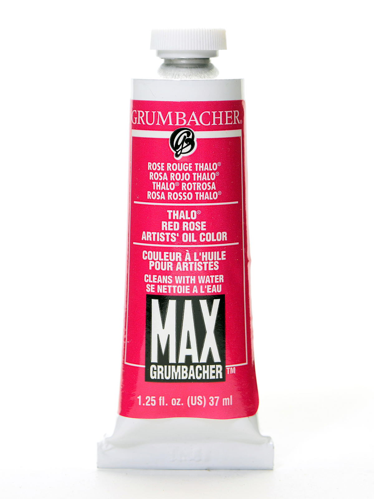 Max Water Miscible Oil Colors thalo red rose 1.25 oz.