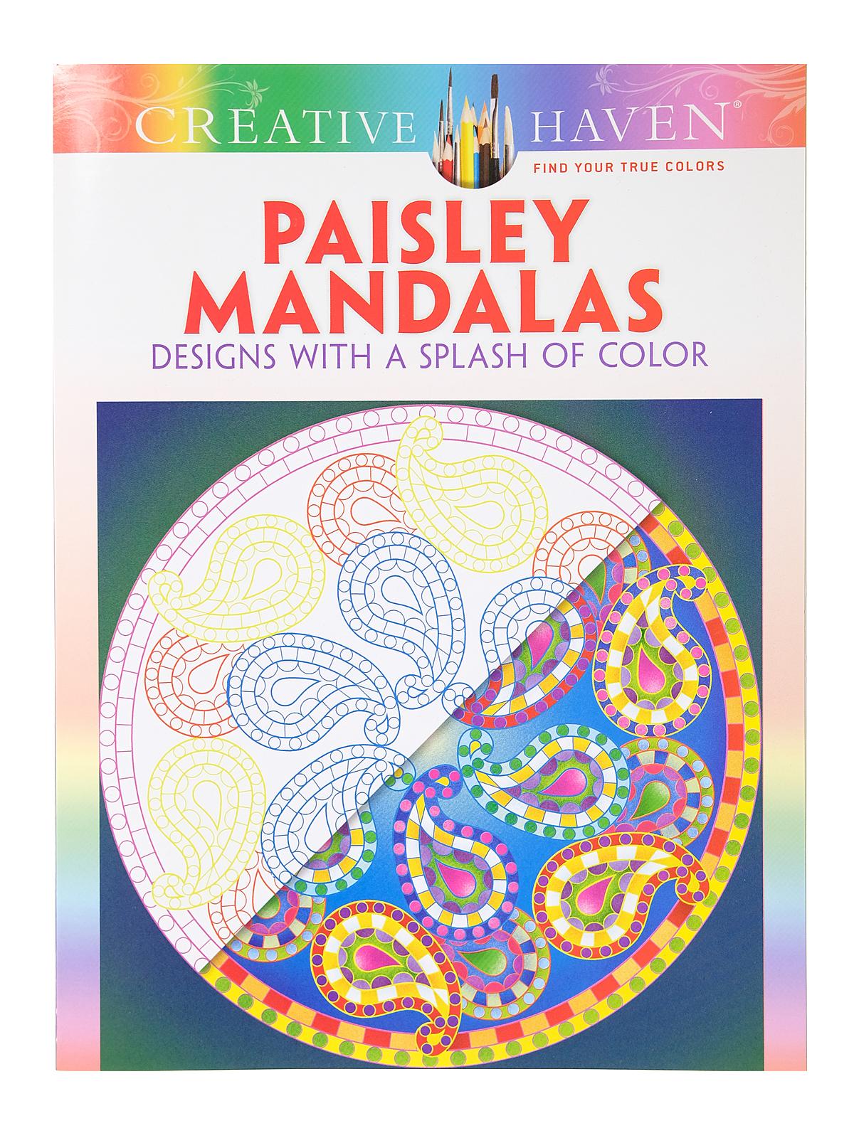 Splash Of Color Coloring Books Paisley Mandalas