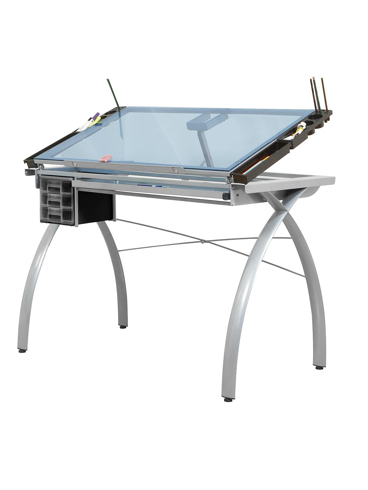 Futura Craft Station craft station silver   blue glass