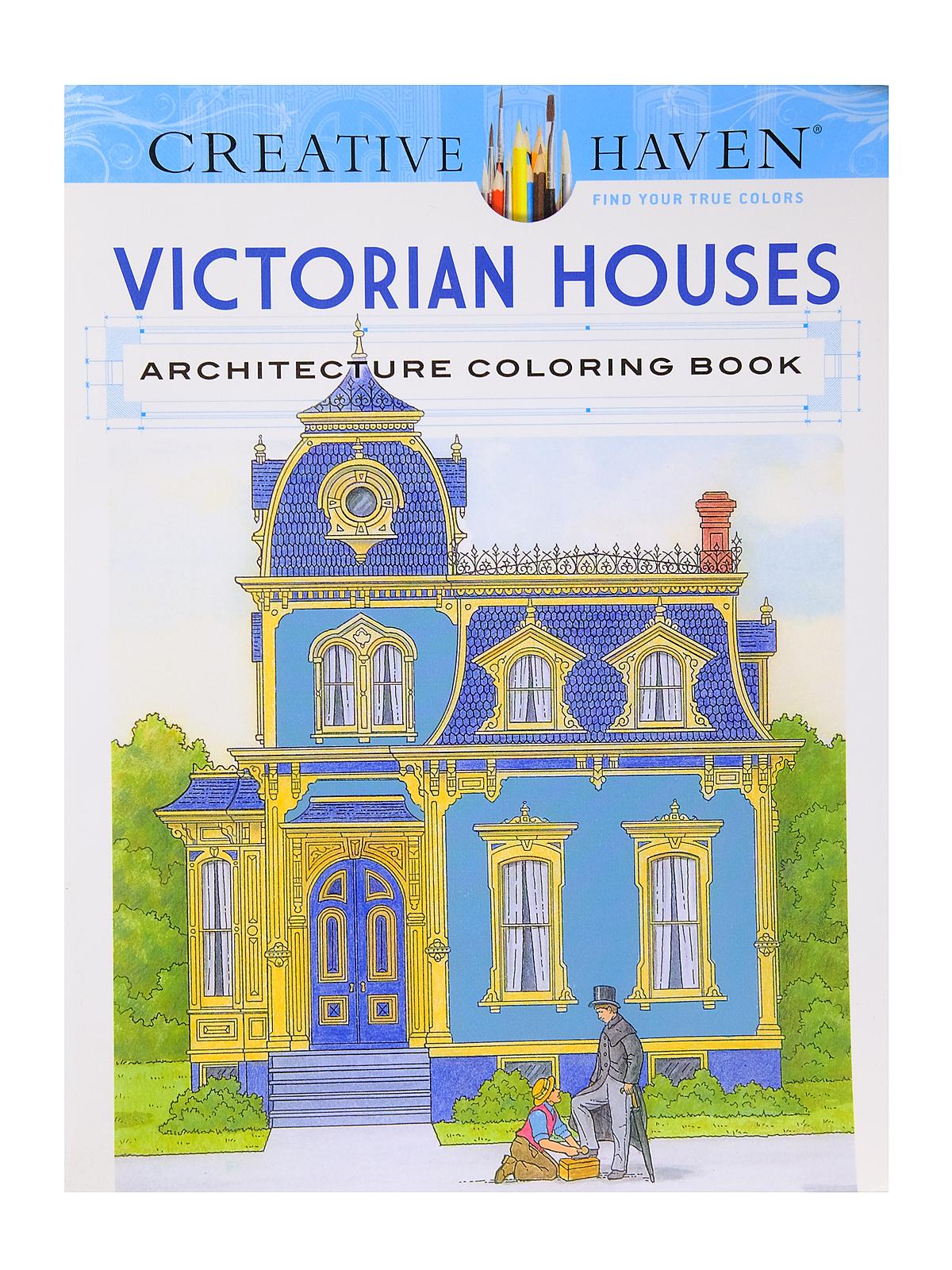 Architectural Designs Coloring Books Victorian Houses