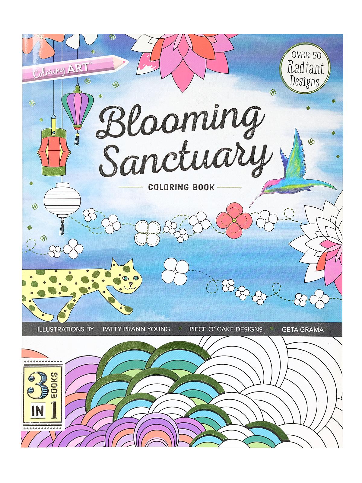 Coloring Book Blooming Sanctuary