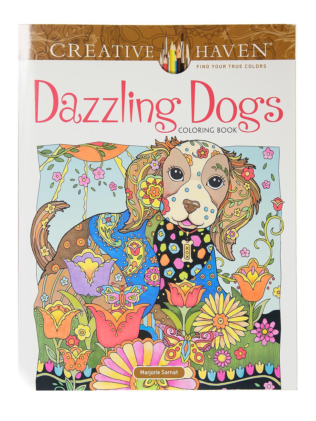 Creative Haven Coloring Books Dazzling Dogs