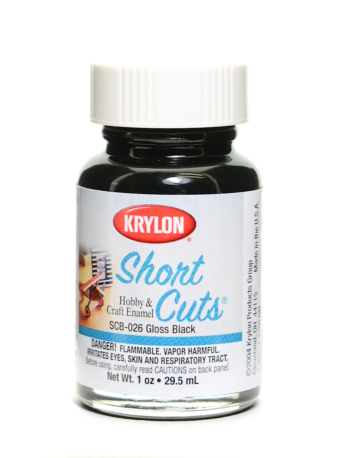 Short Cuts gloss black 1 oz. brush-on