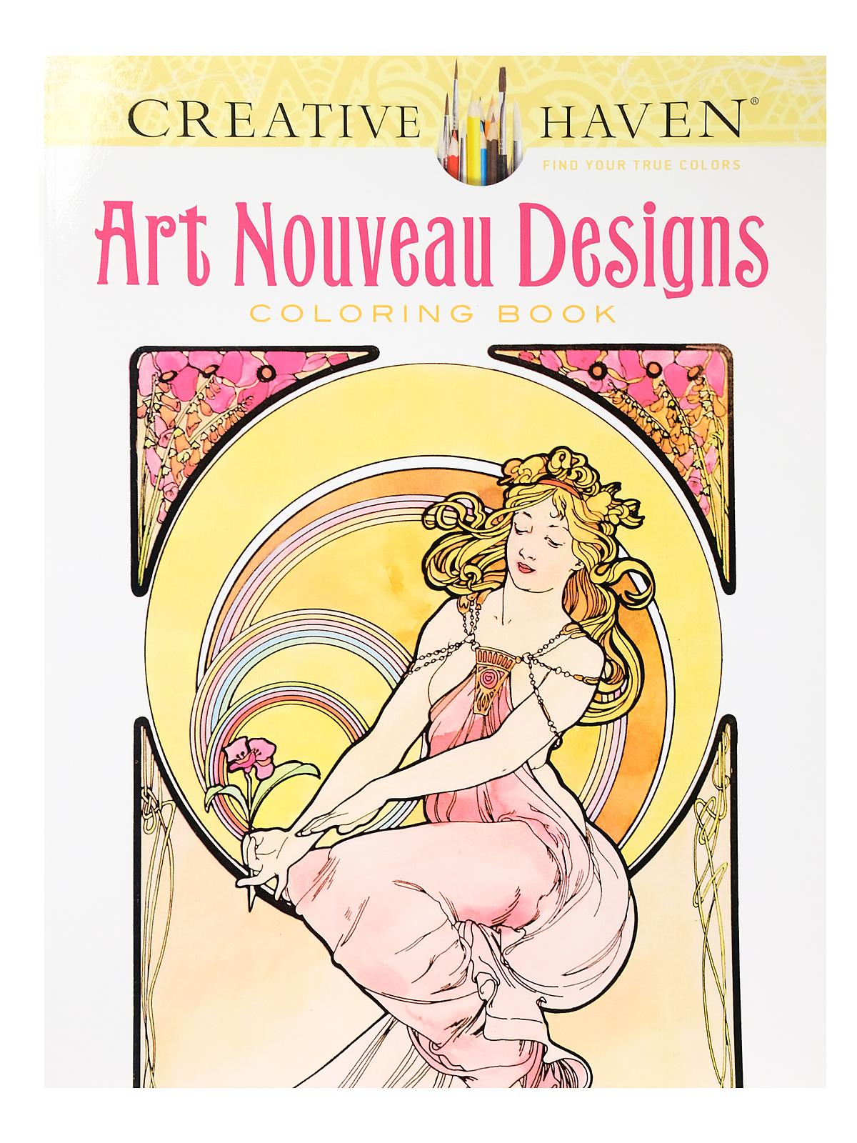 Creative Haven Coloring Books Art Nouveau Designs